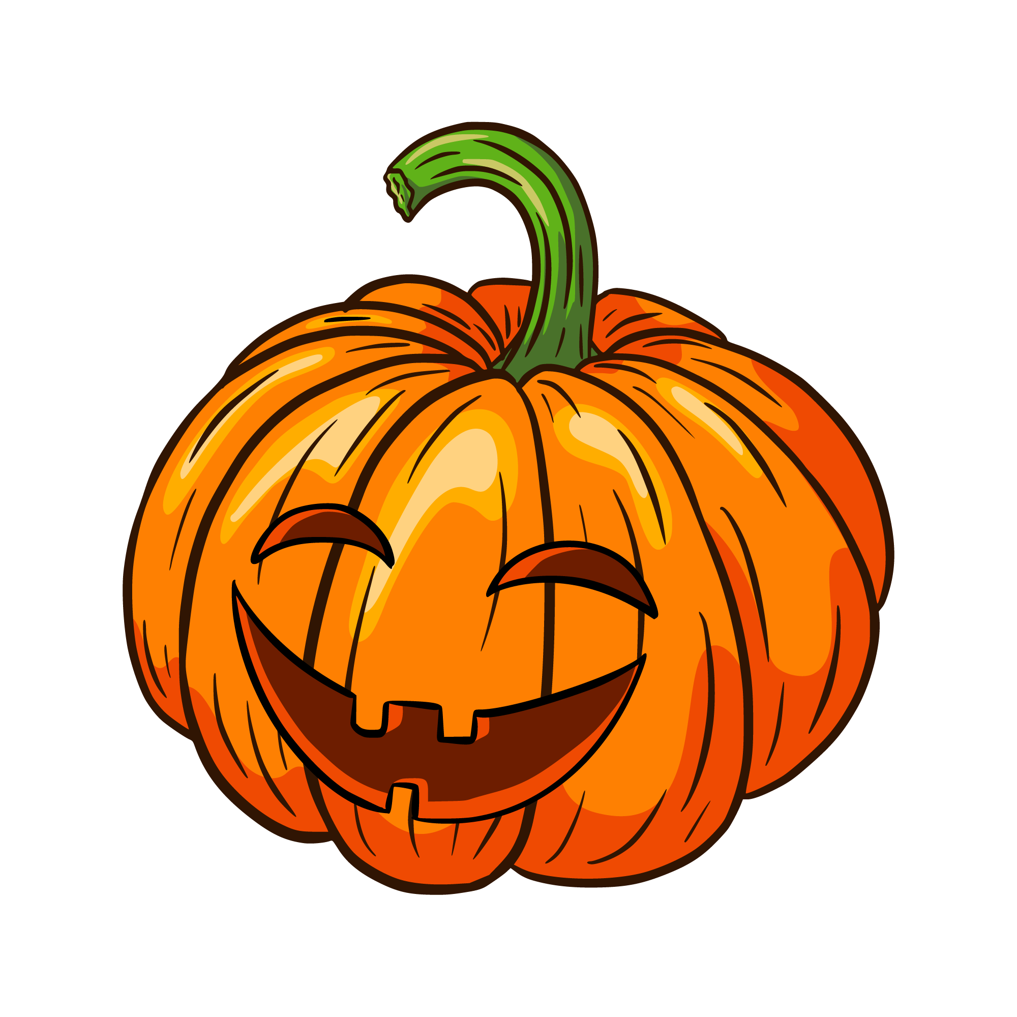 Pumpkin Face 38 — Pumpkin Face sticker SVG cut file