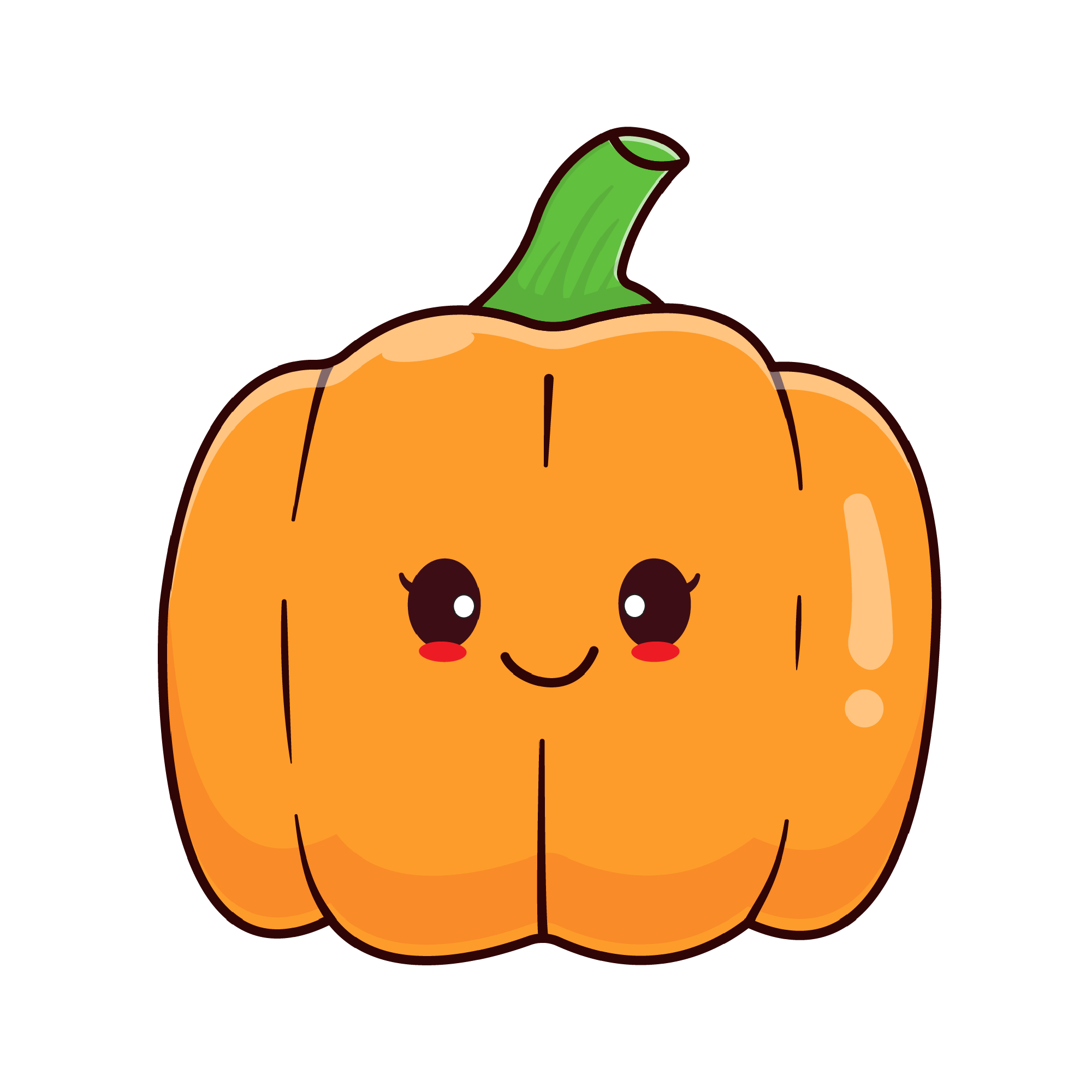 Pumpkin Face 40 — Pumpkin Face sticker SVG cut file