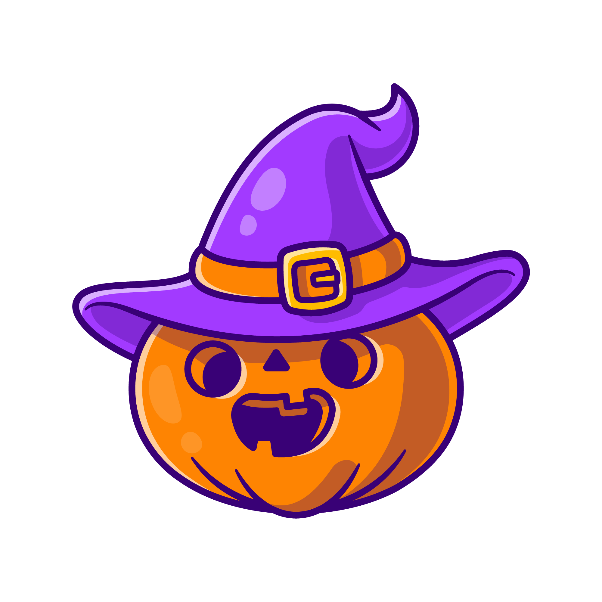Pumpkin Face 41 — Pumpkin Face sticker SVG cut file