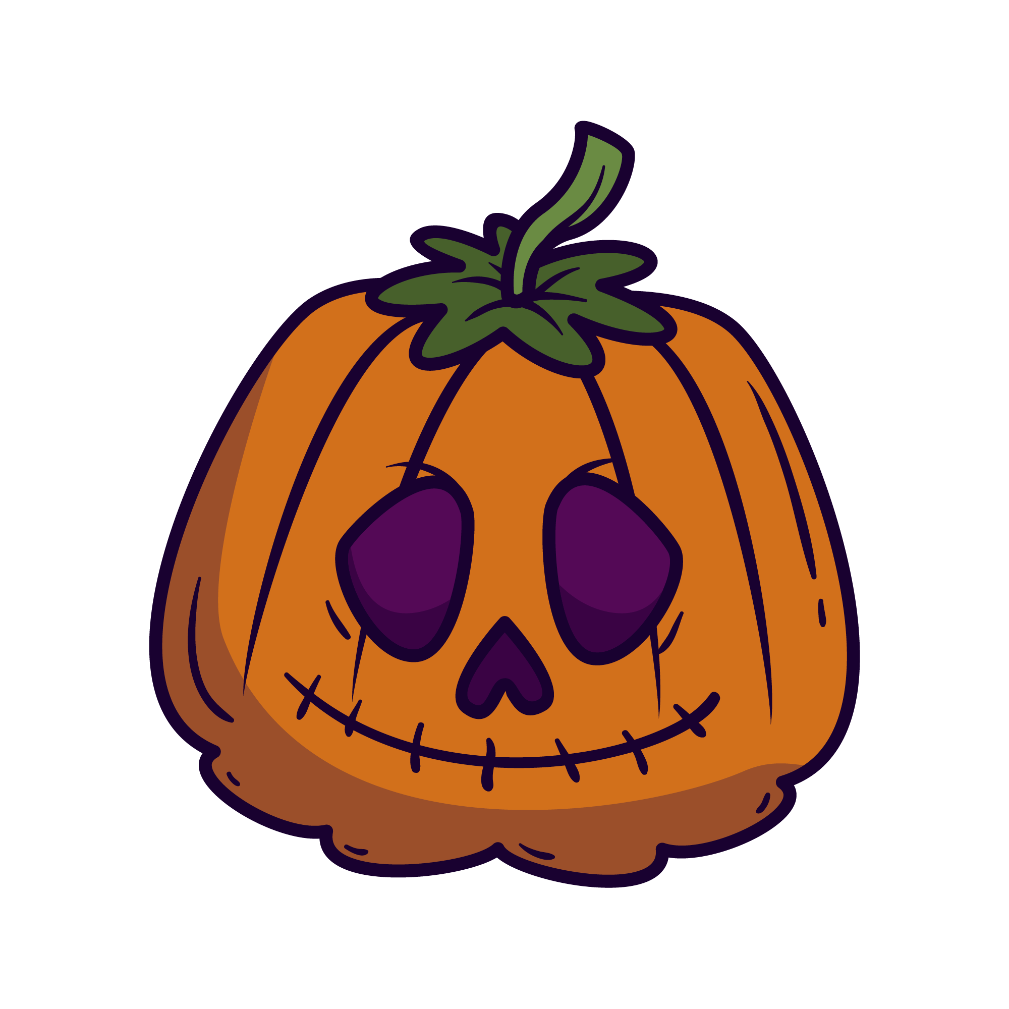 Pumpkin Face 47 — Pumpkin Face sticker SVG cut file