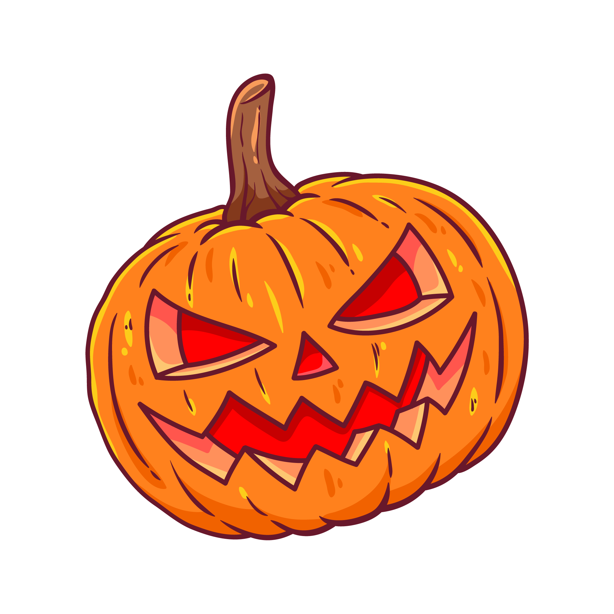 Pumpkin Face 49 — Pumpkin Face sticker SVG cut file