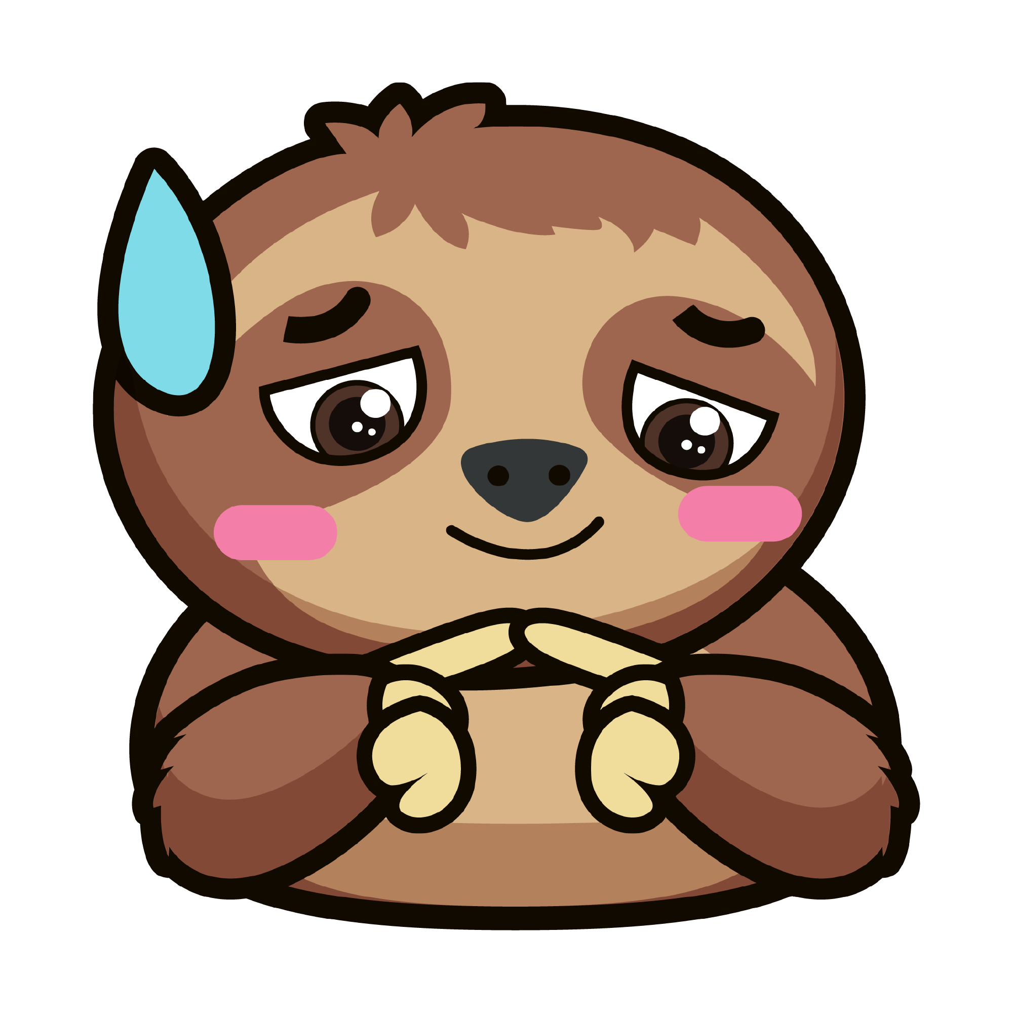 Sloth stickers SVG designs — 50 cut files