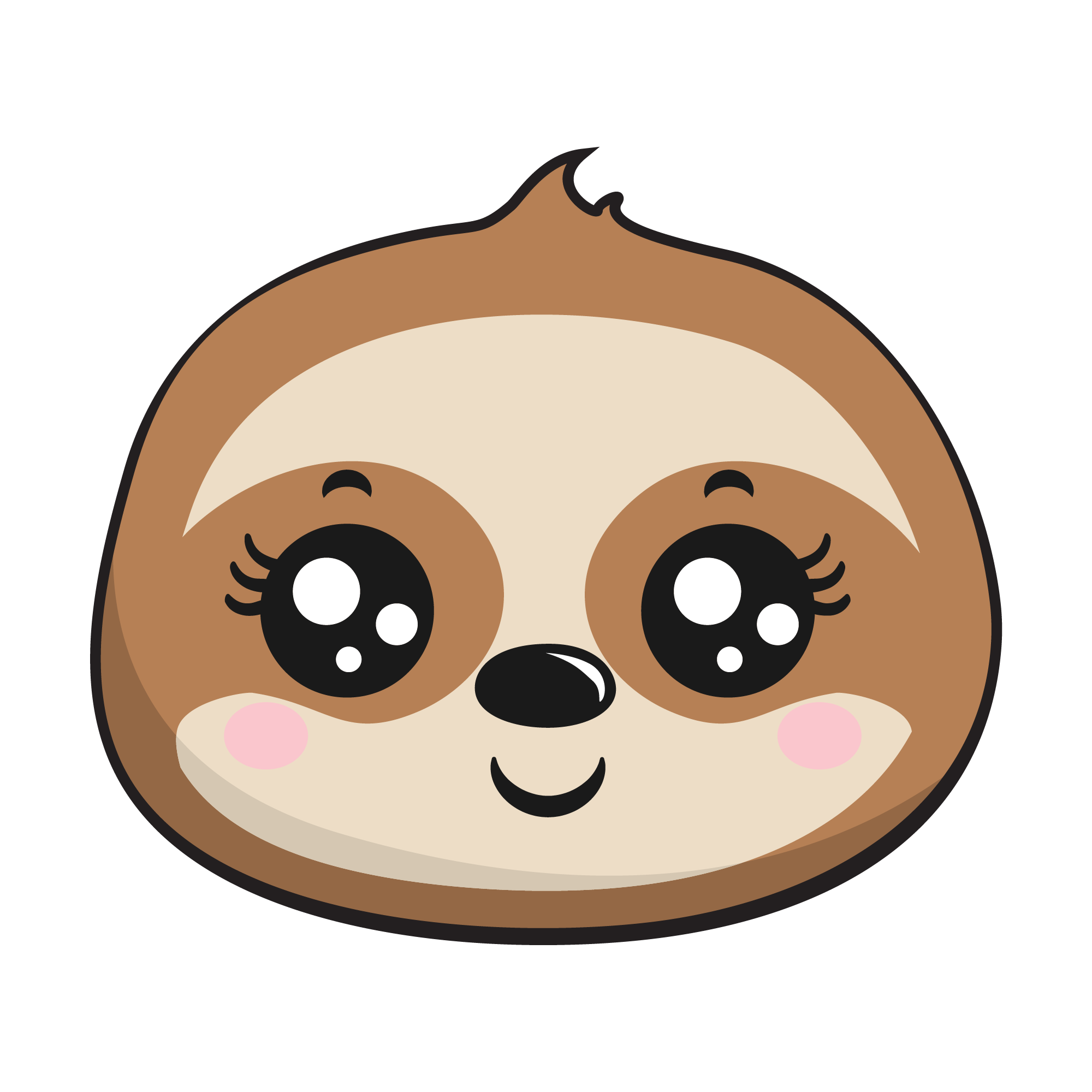Sloth 18 — Sloth sticker SVG cut file