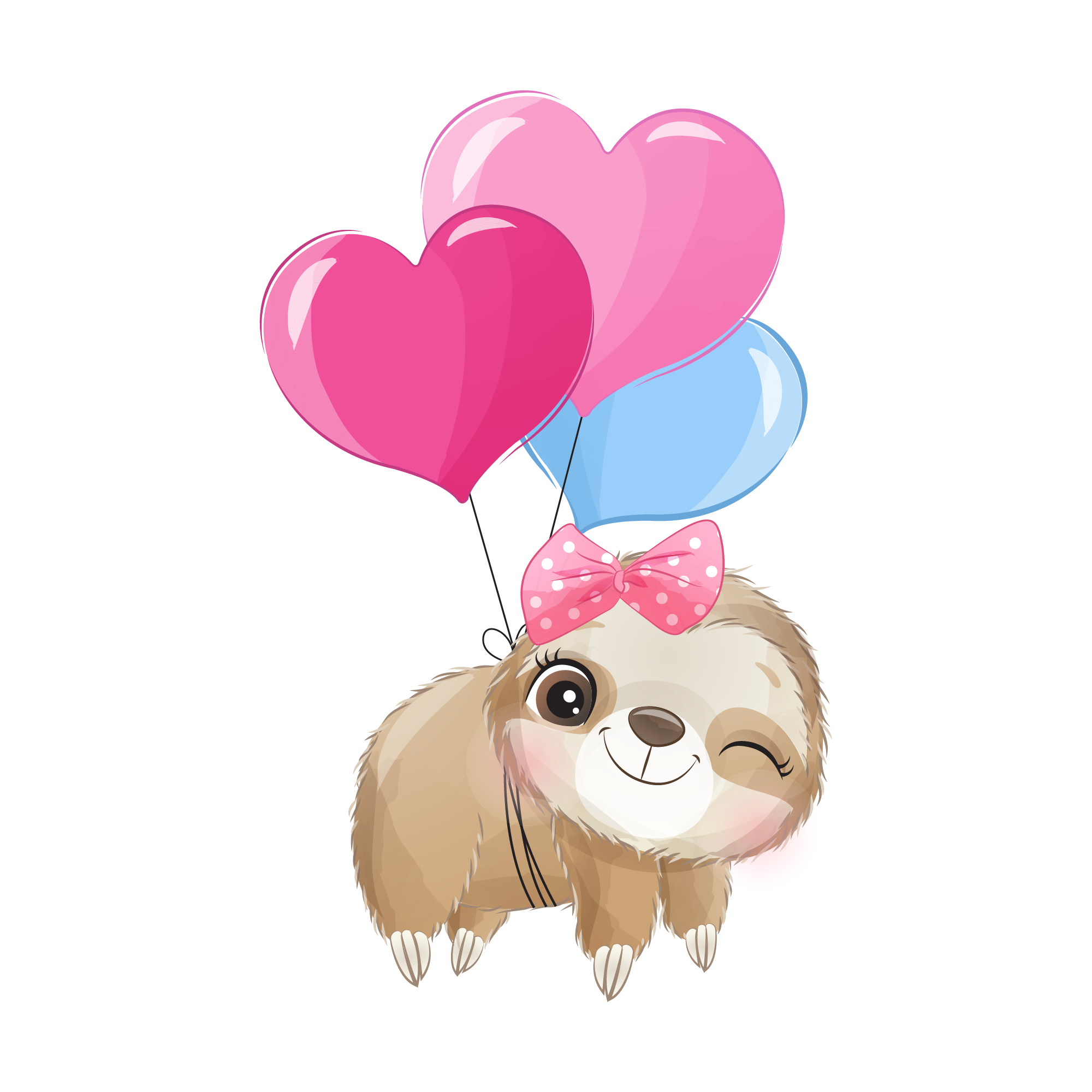 Sloth 19 — Sloth sticker SVG cut file