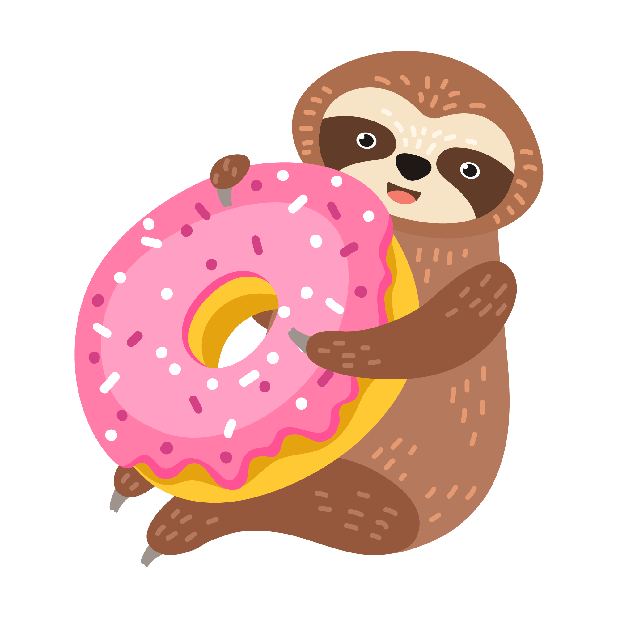 Sloth 20 — Sloth sticker SVG cut file