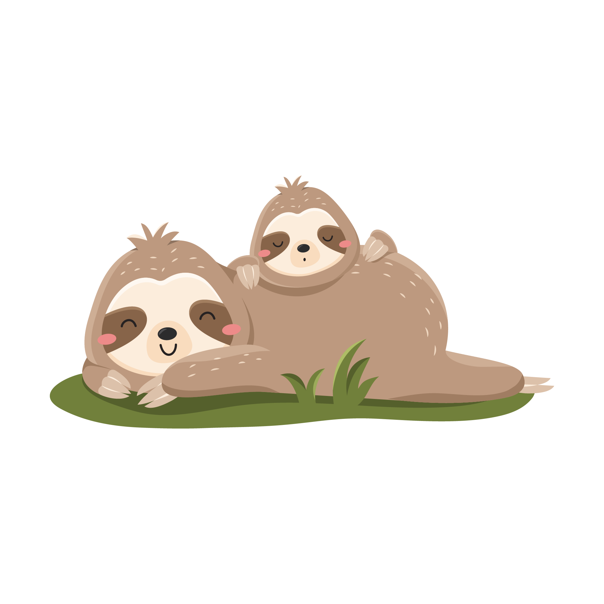 Sloth 23 — Sloth sticker SVG cut file