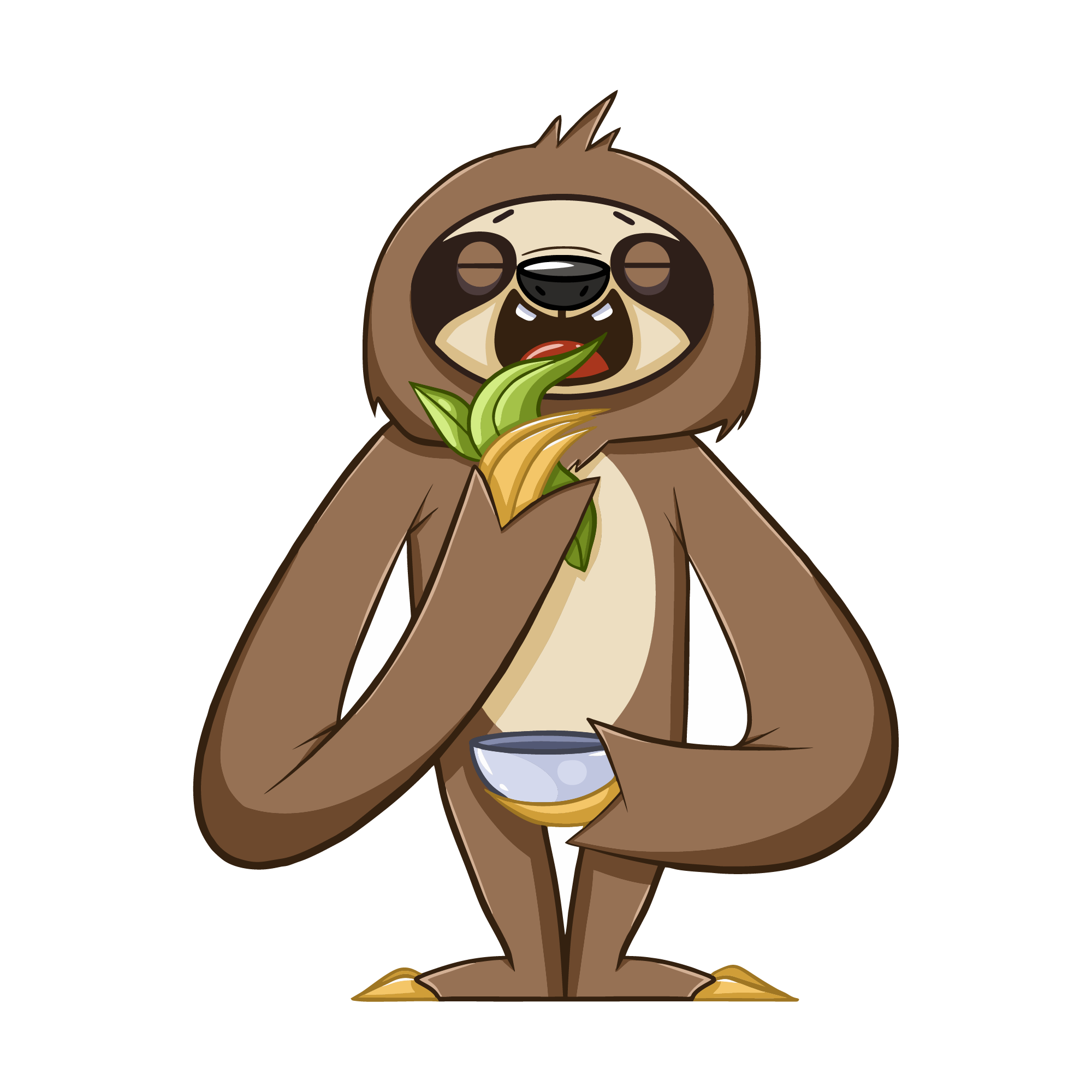 Sloth 24 — Sloth sticker SVG cut file