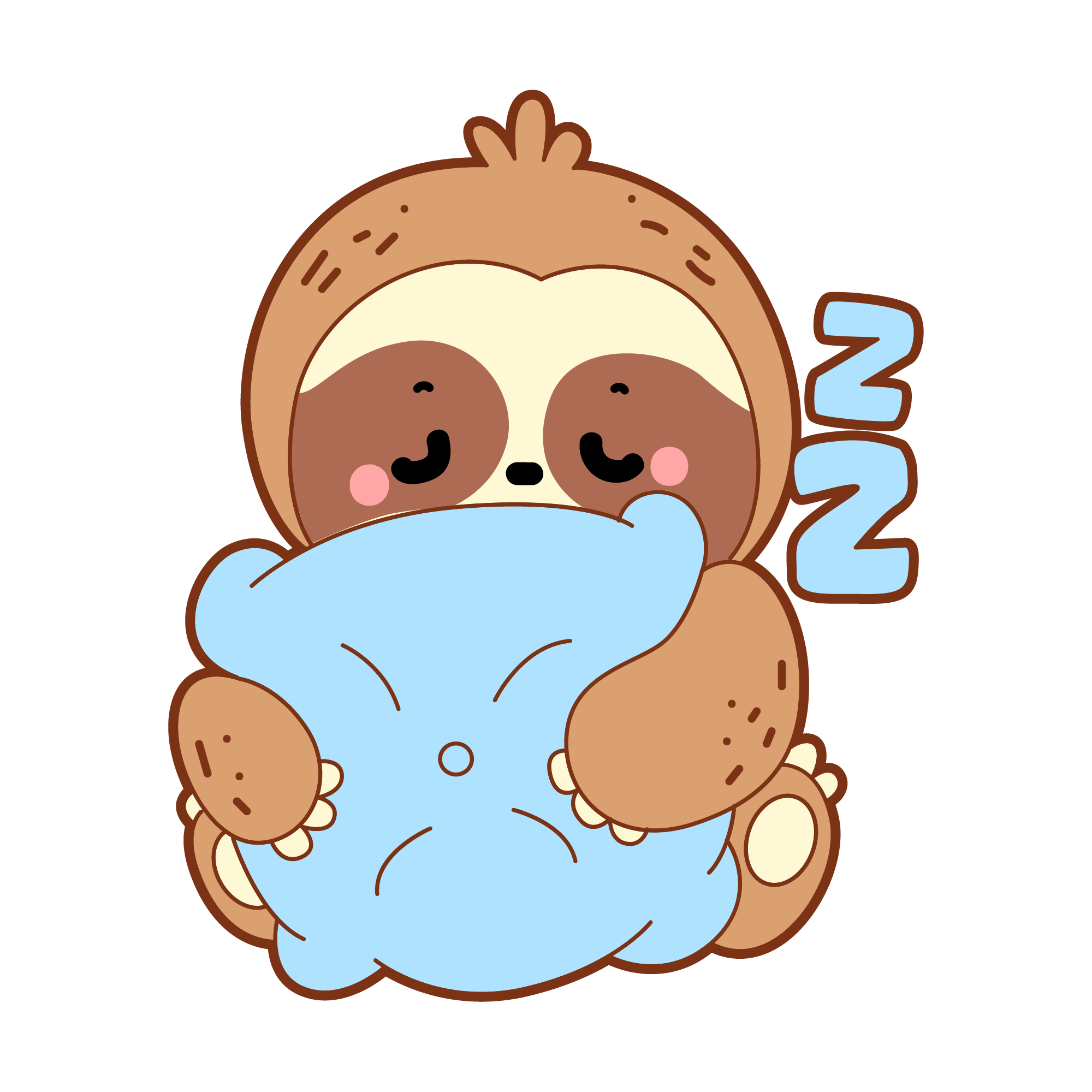 Sloth 29 — Sloth sticker SVG cut file