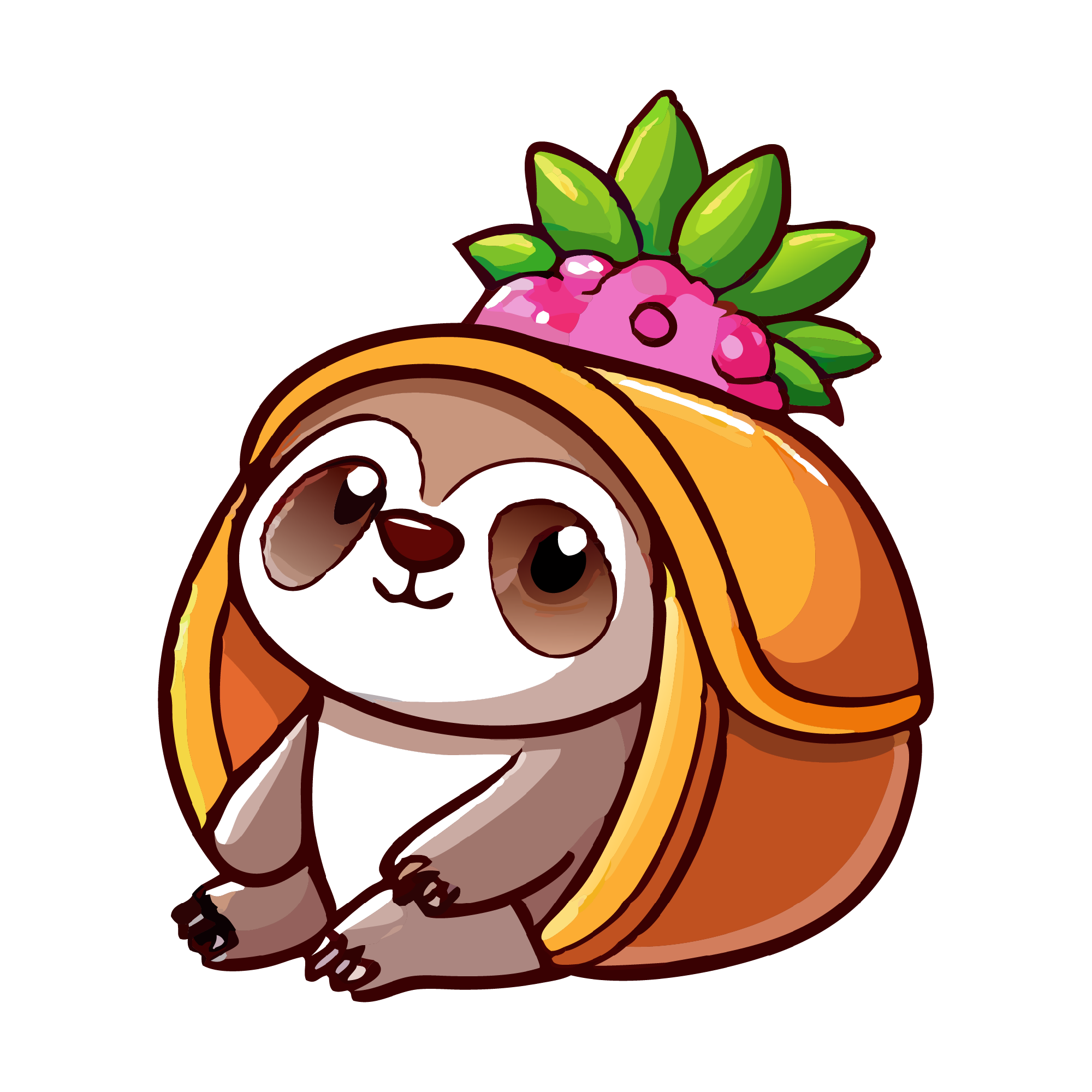 Sloth 31 — Sloth sticker SVG cut file