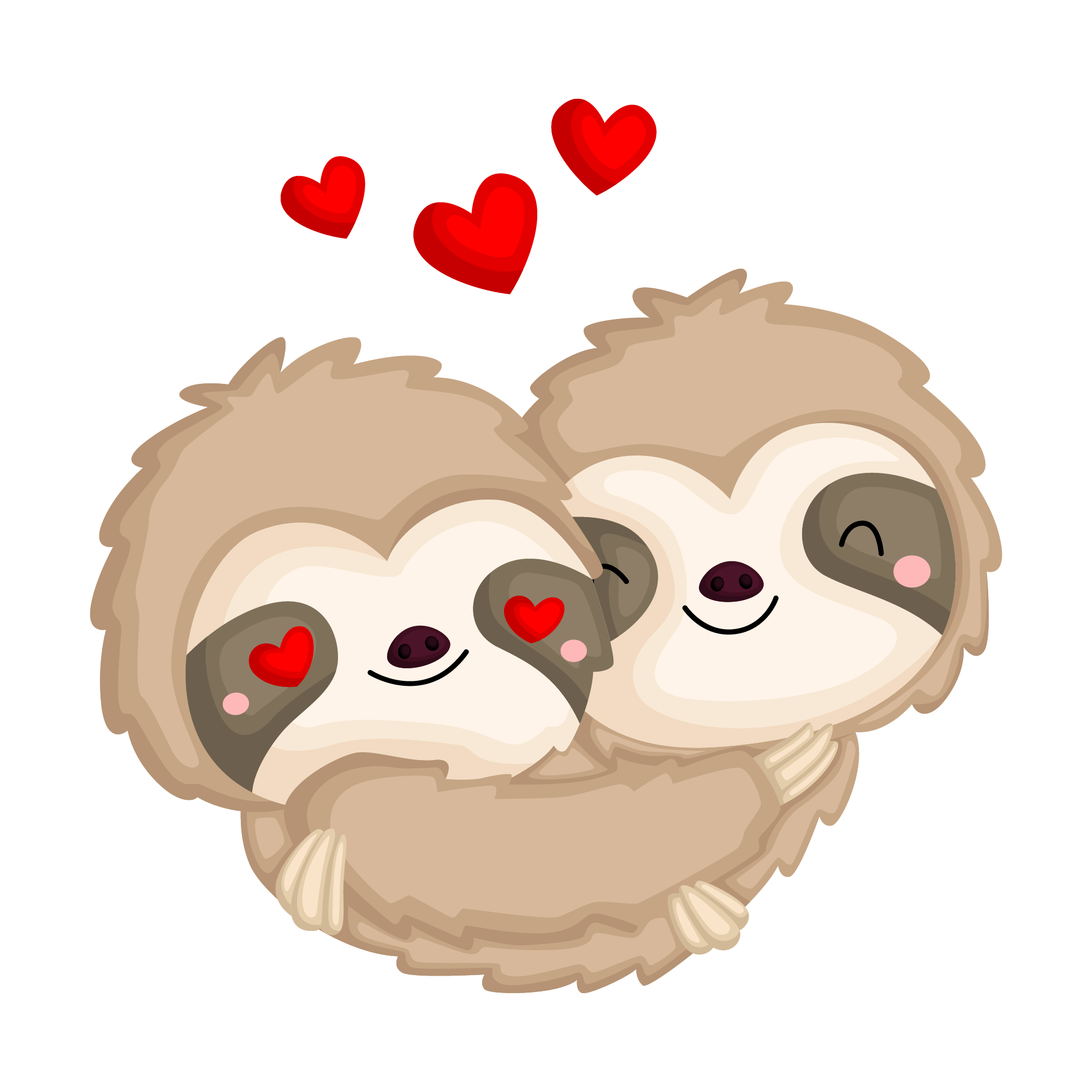 Sloth 33 — Sloth sticker SVG cut file