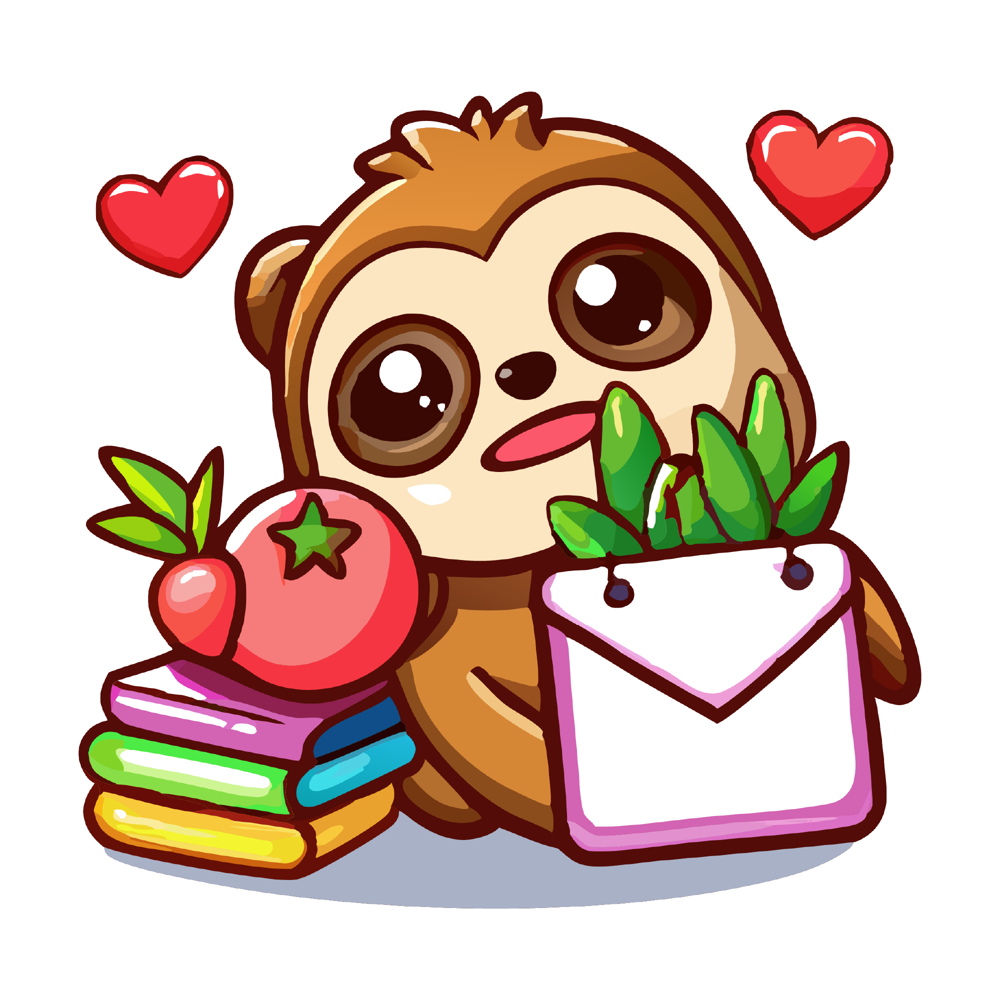 Sloth 34 — Sloth sticker SVG cut file
