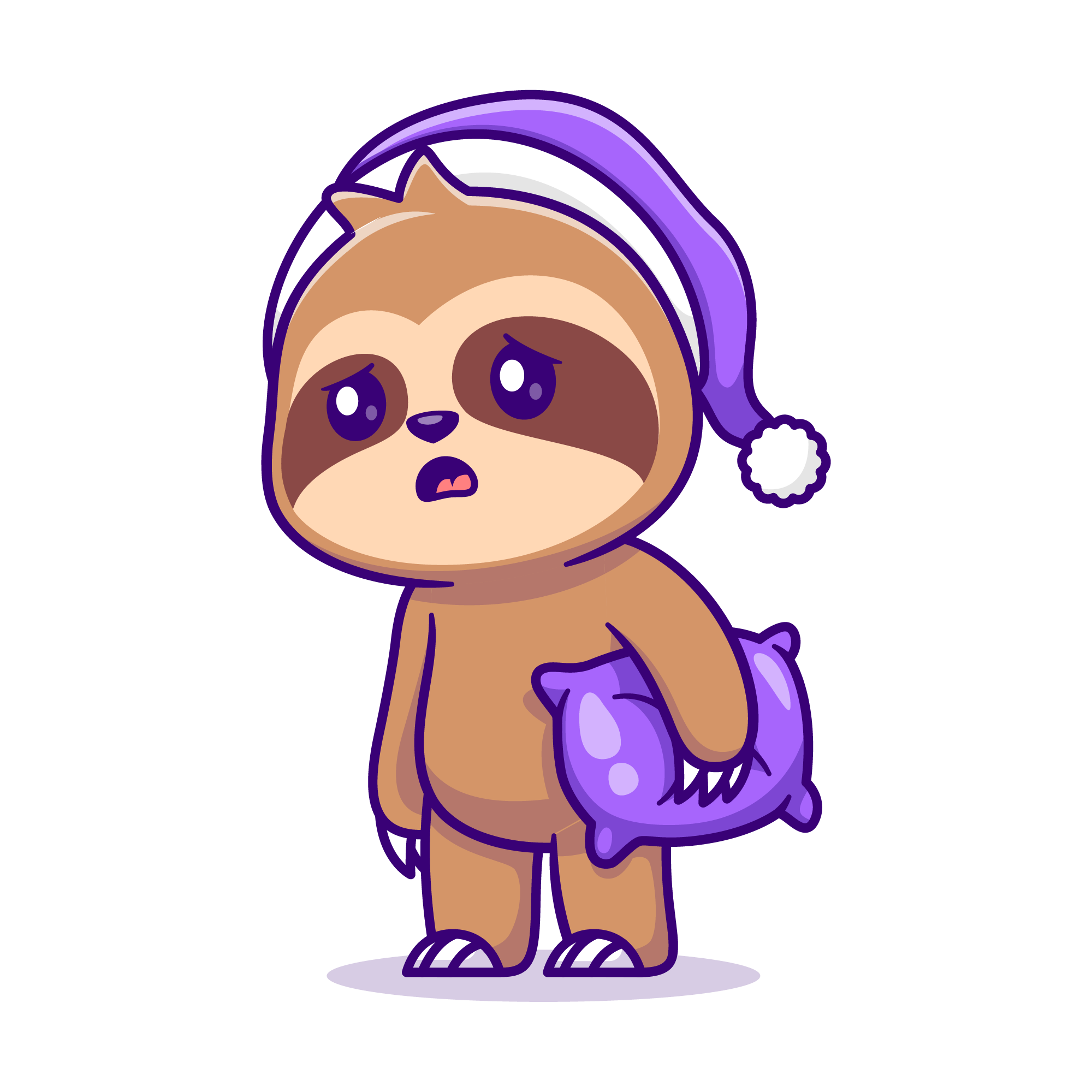 Sloth 35 — Sloth sticker SVG cut file