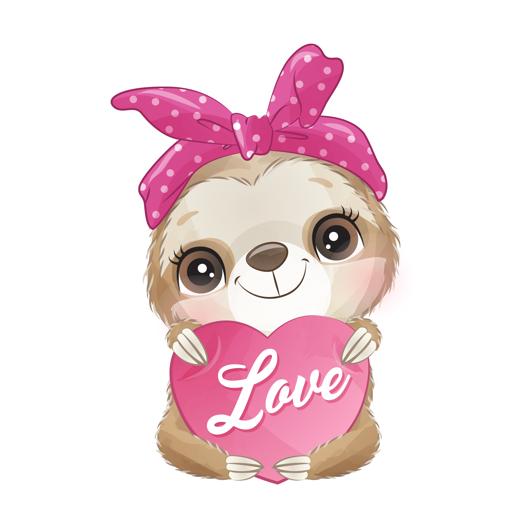 Sloth 36 — Sloth sticker SVG cut file