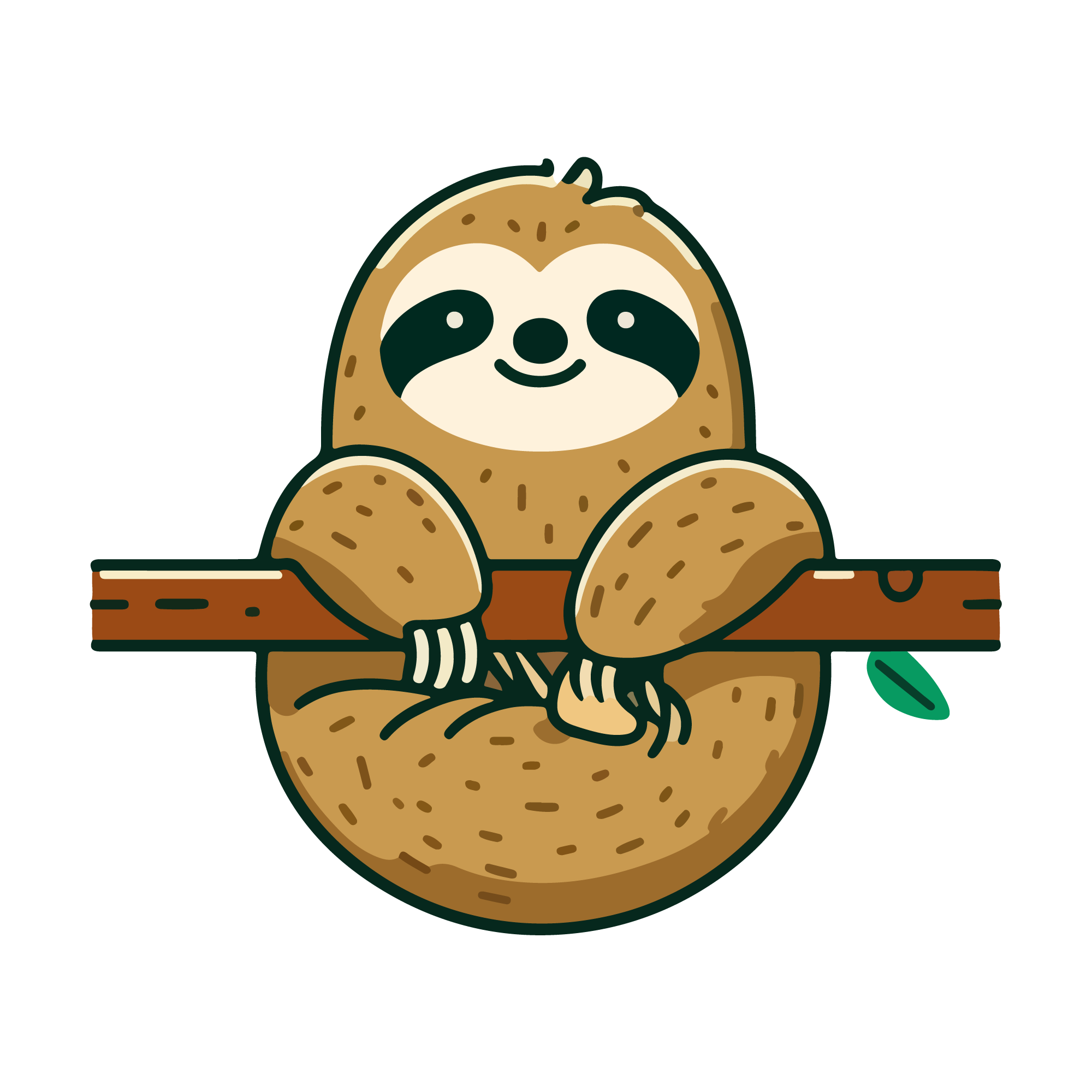 Sloth 37 — Sloth sticker SVG cut file