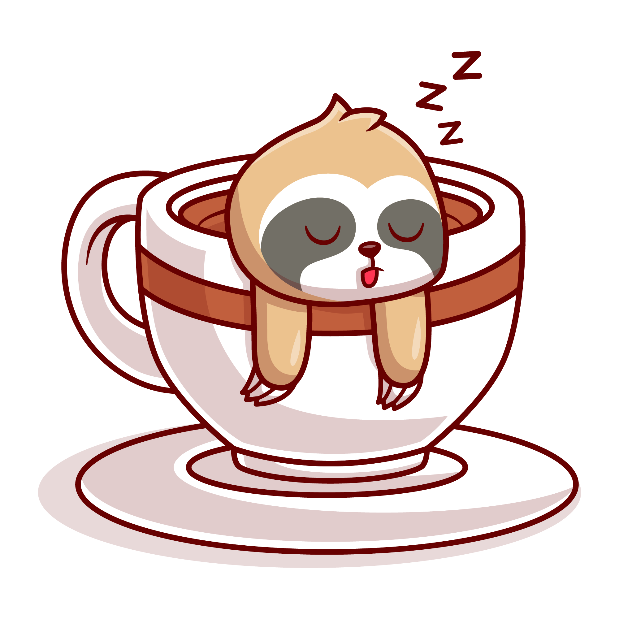 Sloth 39 — Sloth sticker SVG cut file