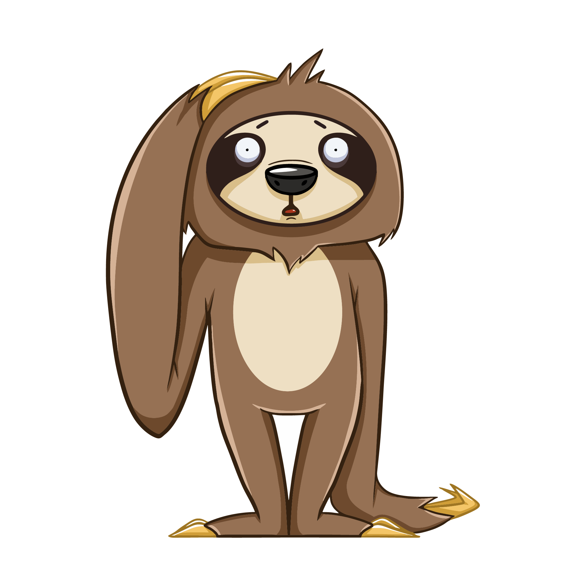 Sloth 40 — Sloth sticker SVG cut file