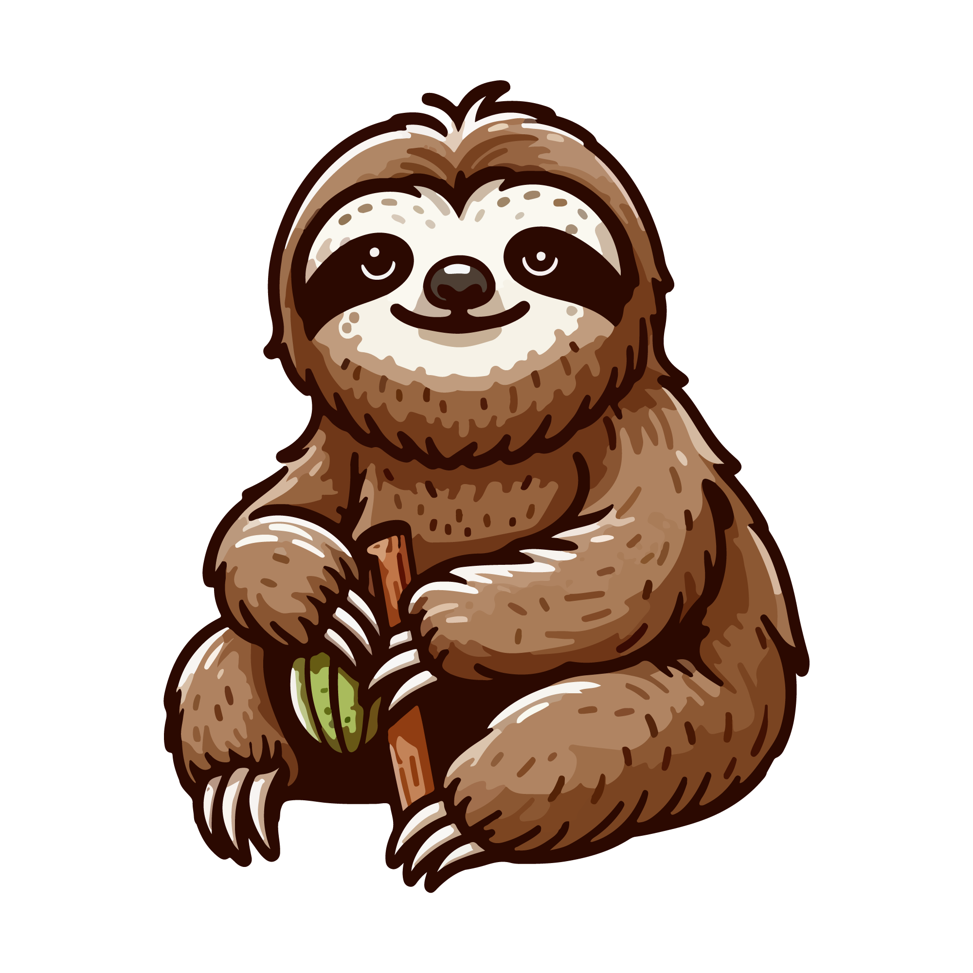 Sloth 46 — Sloth sticker SVG cut file
