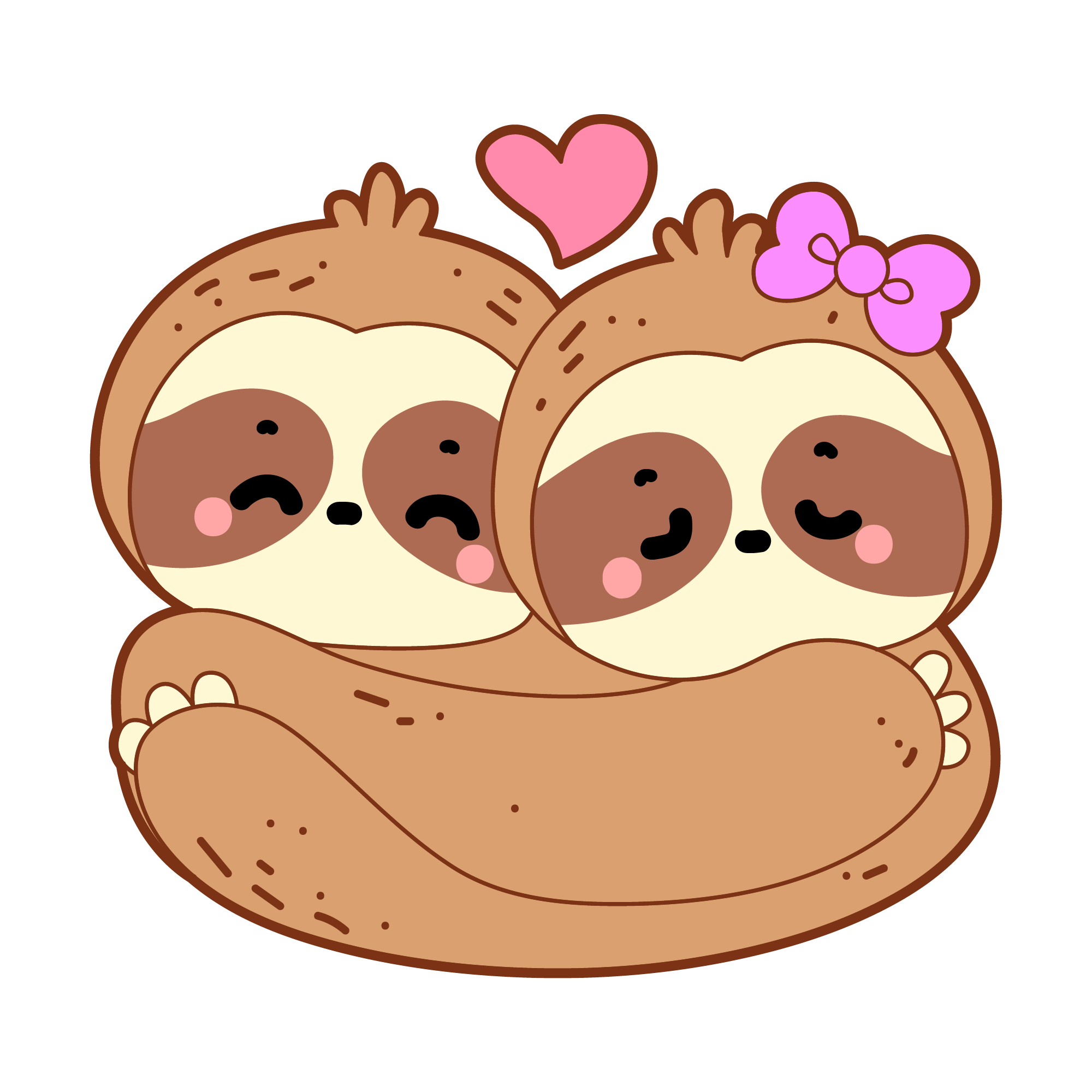 Sloth 49 — Sloth sticker SVG cut file
