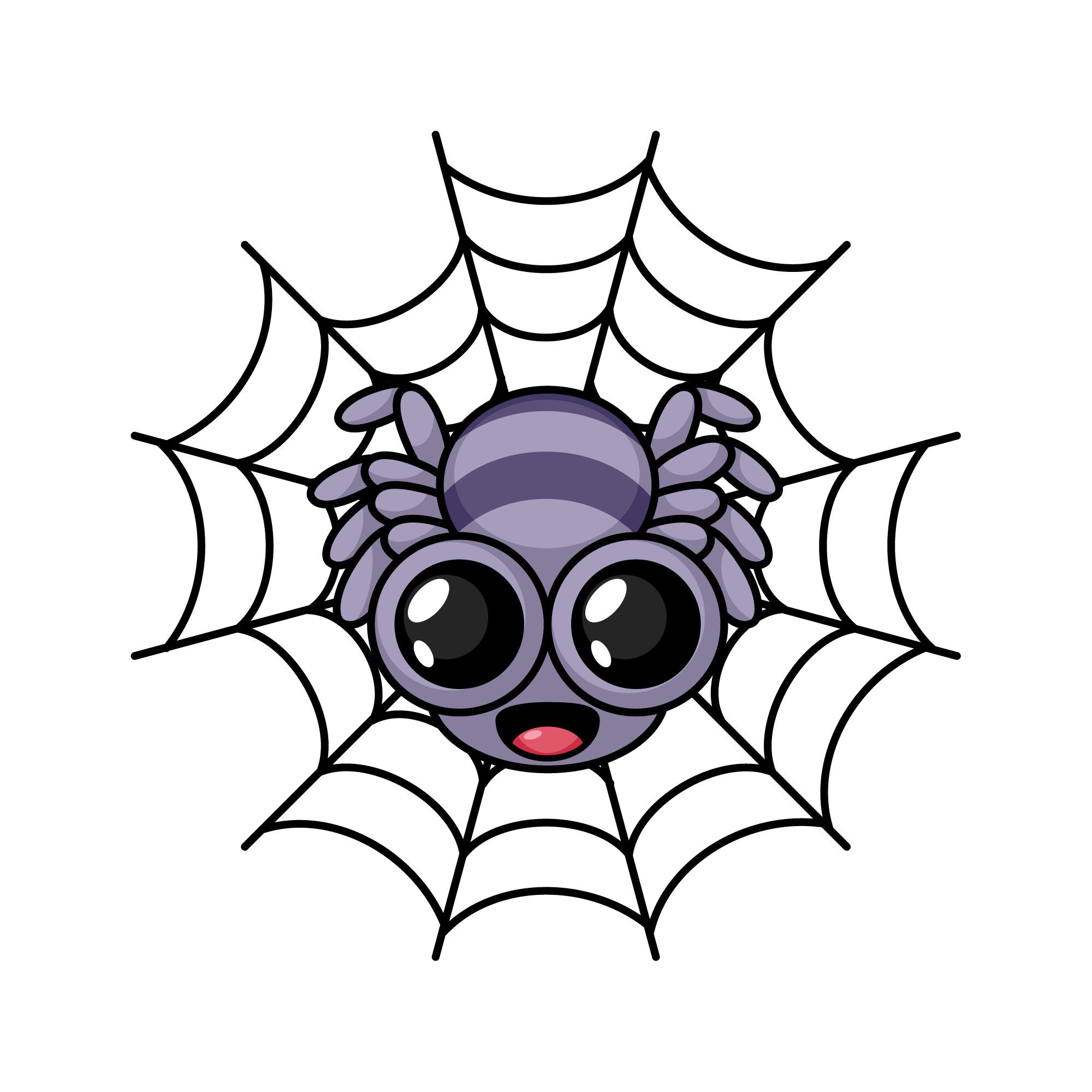 Spider 19 — Spider sticker SVG cut file