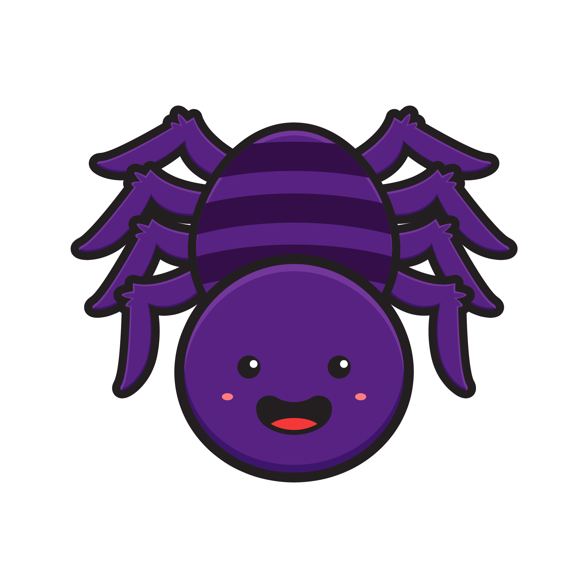 Spider 30 — Spider sticker SVG cut file