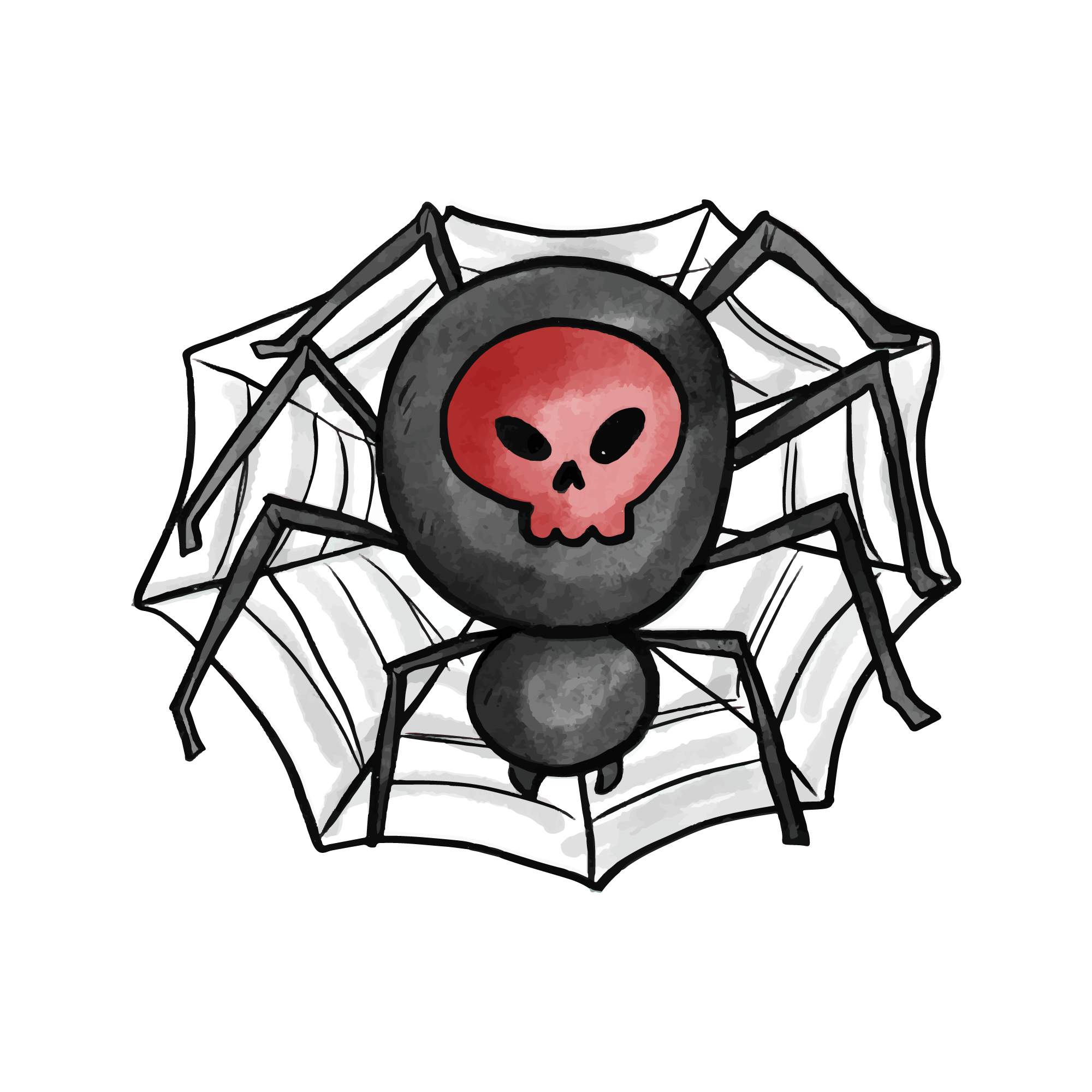 Spider 34 — Spider sticker SVG cut file