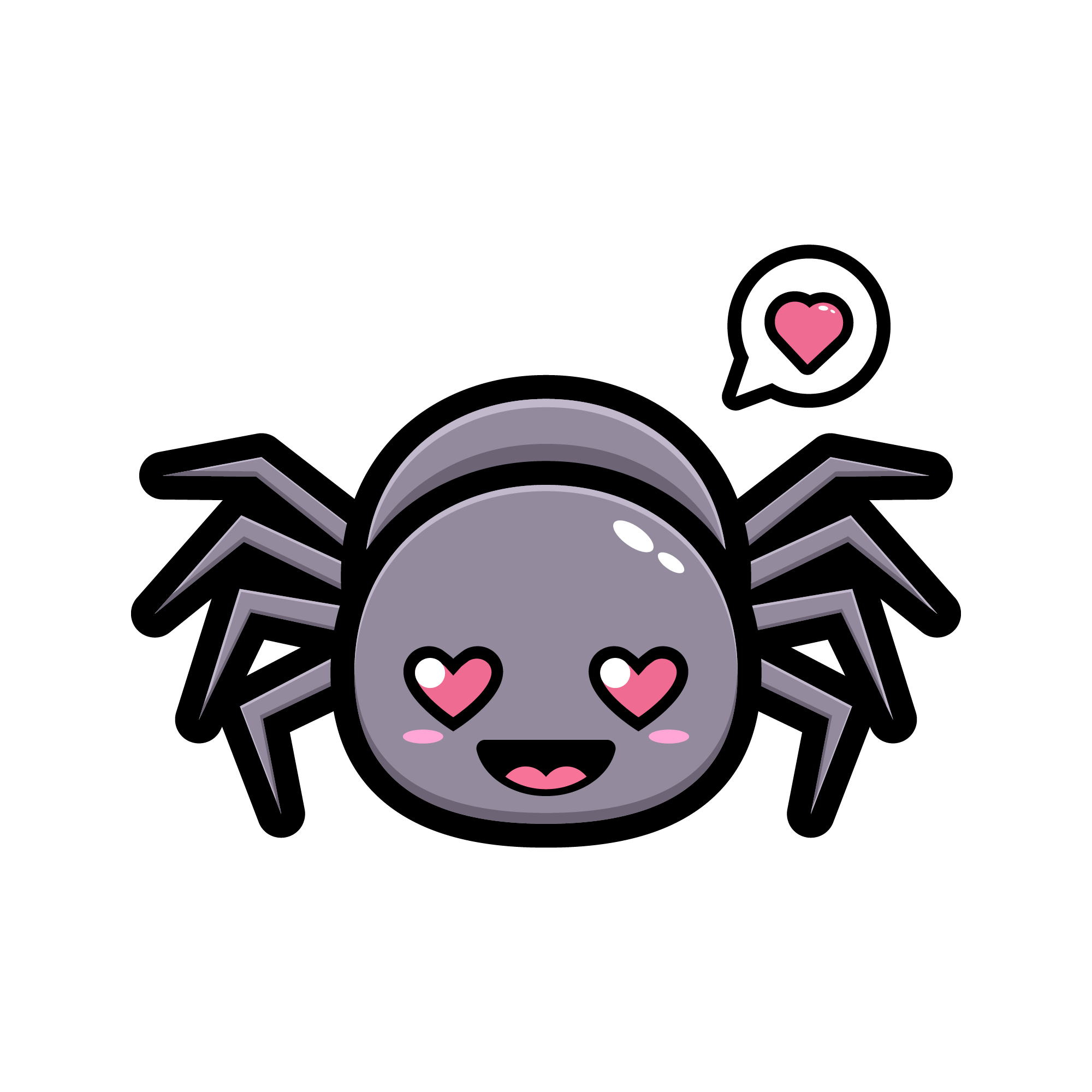 Spider 40 — Spider sticker SVG cut file