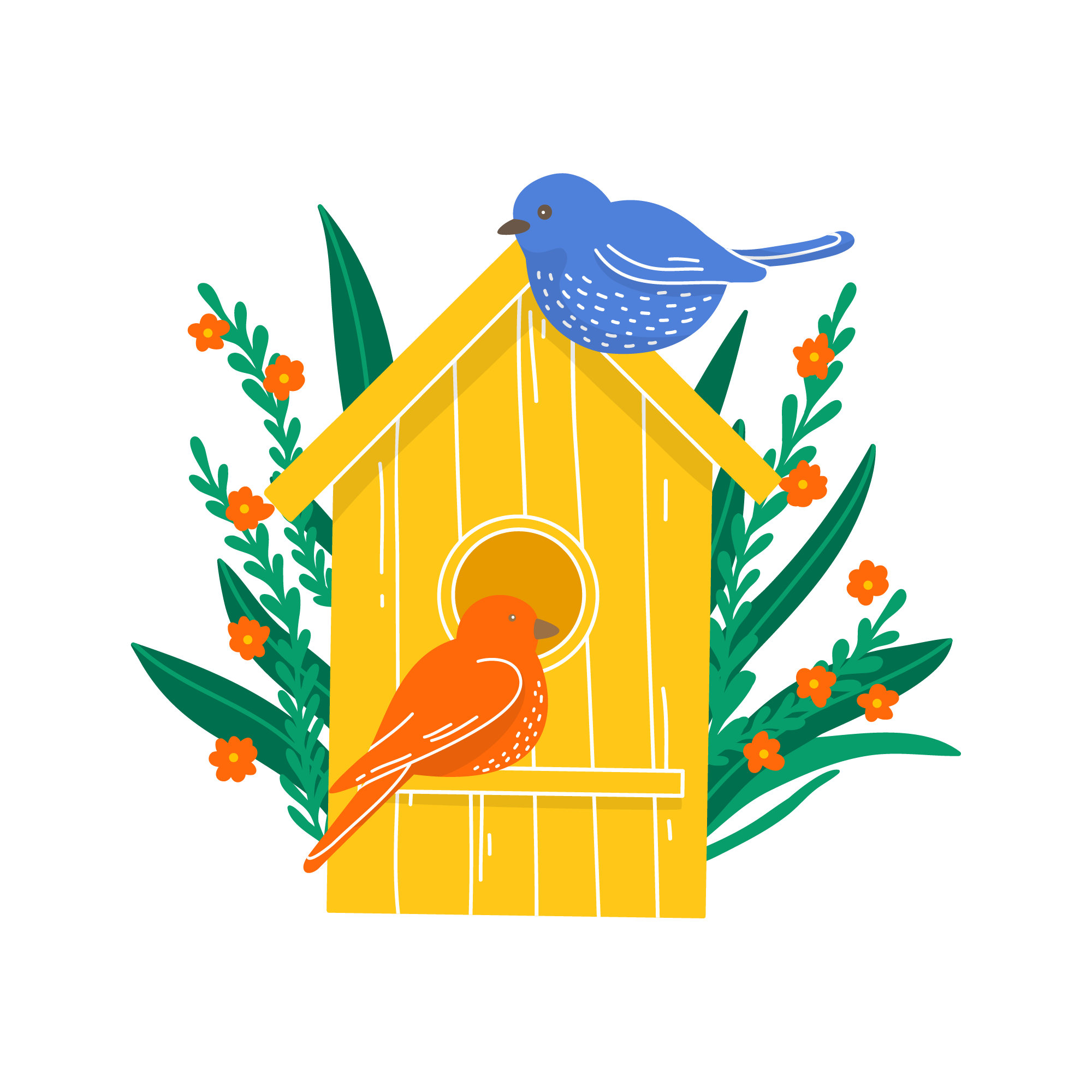 Spring 47 — Spring sticker SVG cut file