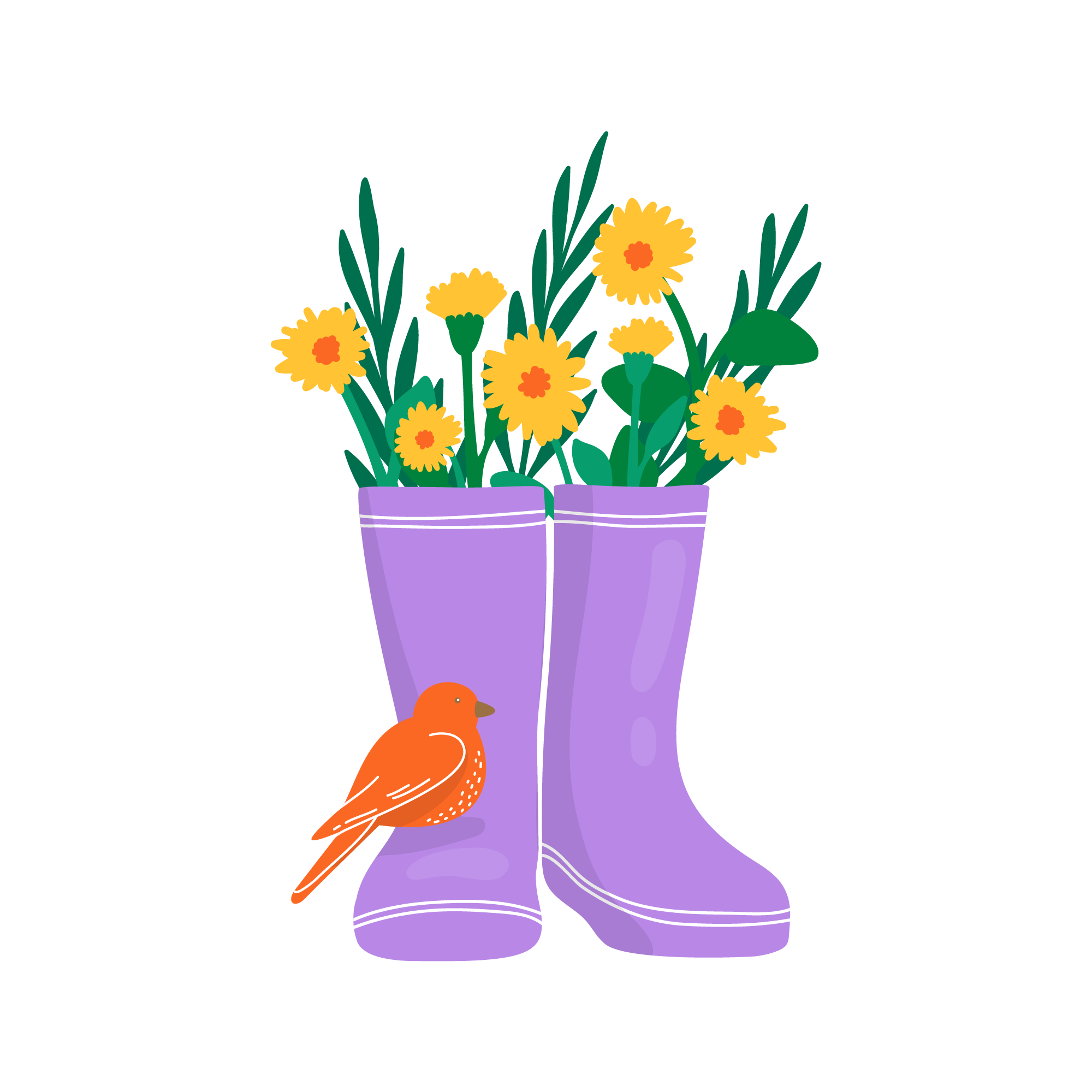 Spring 48 — Spring sticker SVG cut file