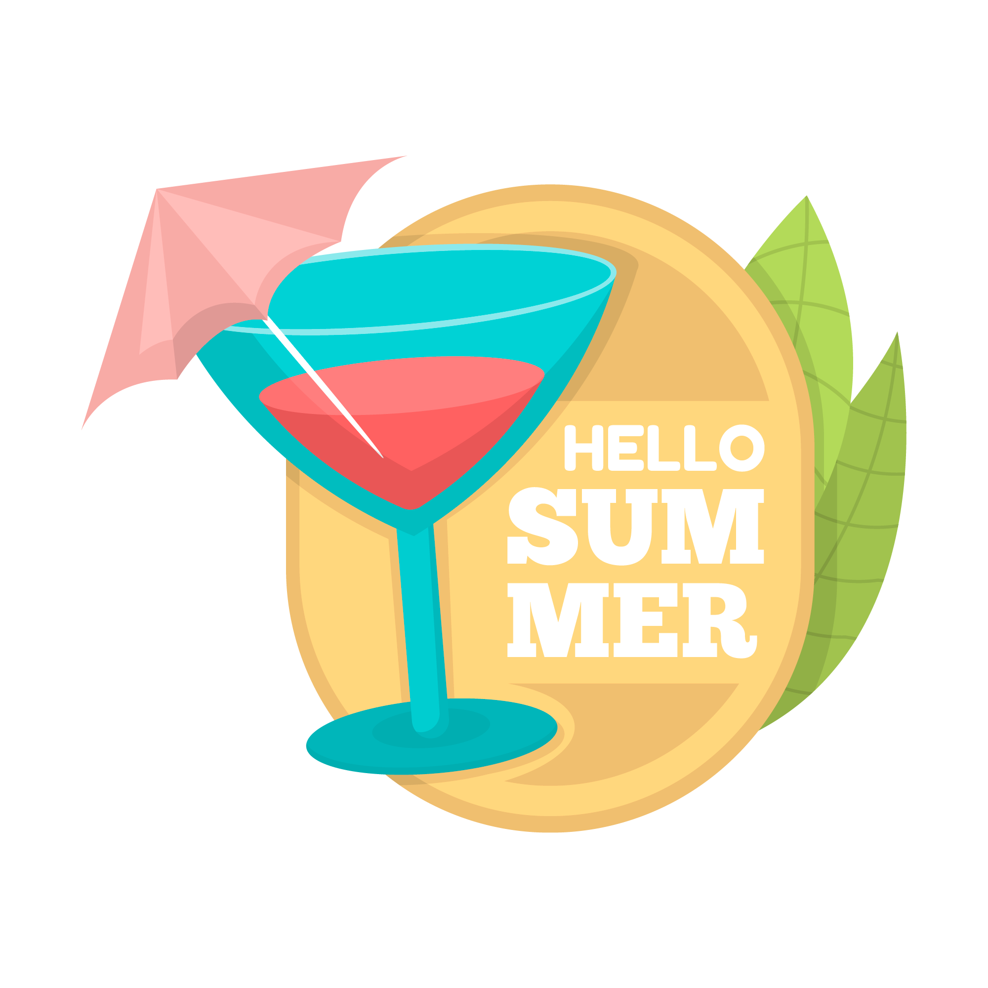 Summer 34 — Summer sticker SVG cut file