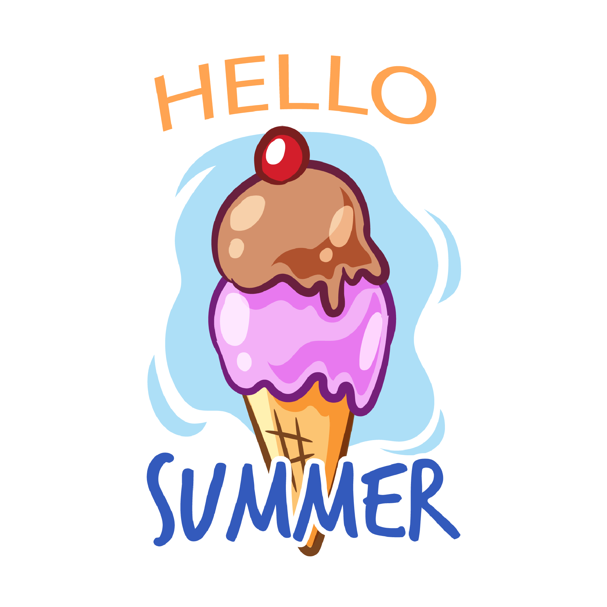 Summer 50 — Summer sticker SVG cut file