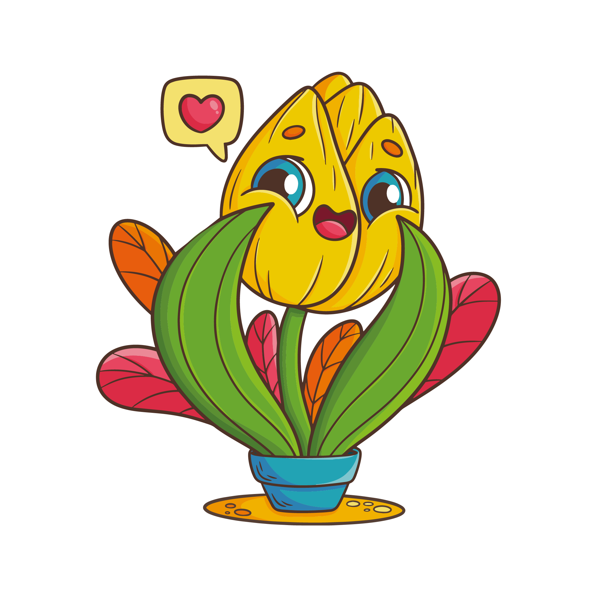 Sunflower 18 — Sunflower sticker SVG cut file