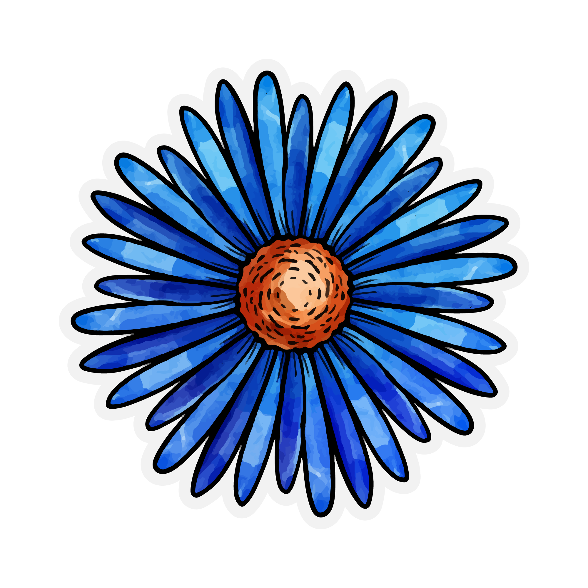 Sunflower 22 — Sunflower sticker SVG cut file
