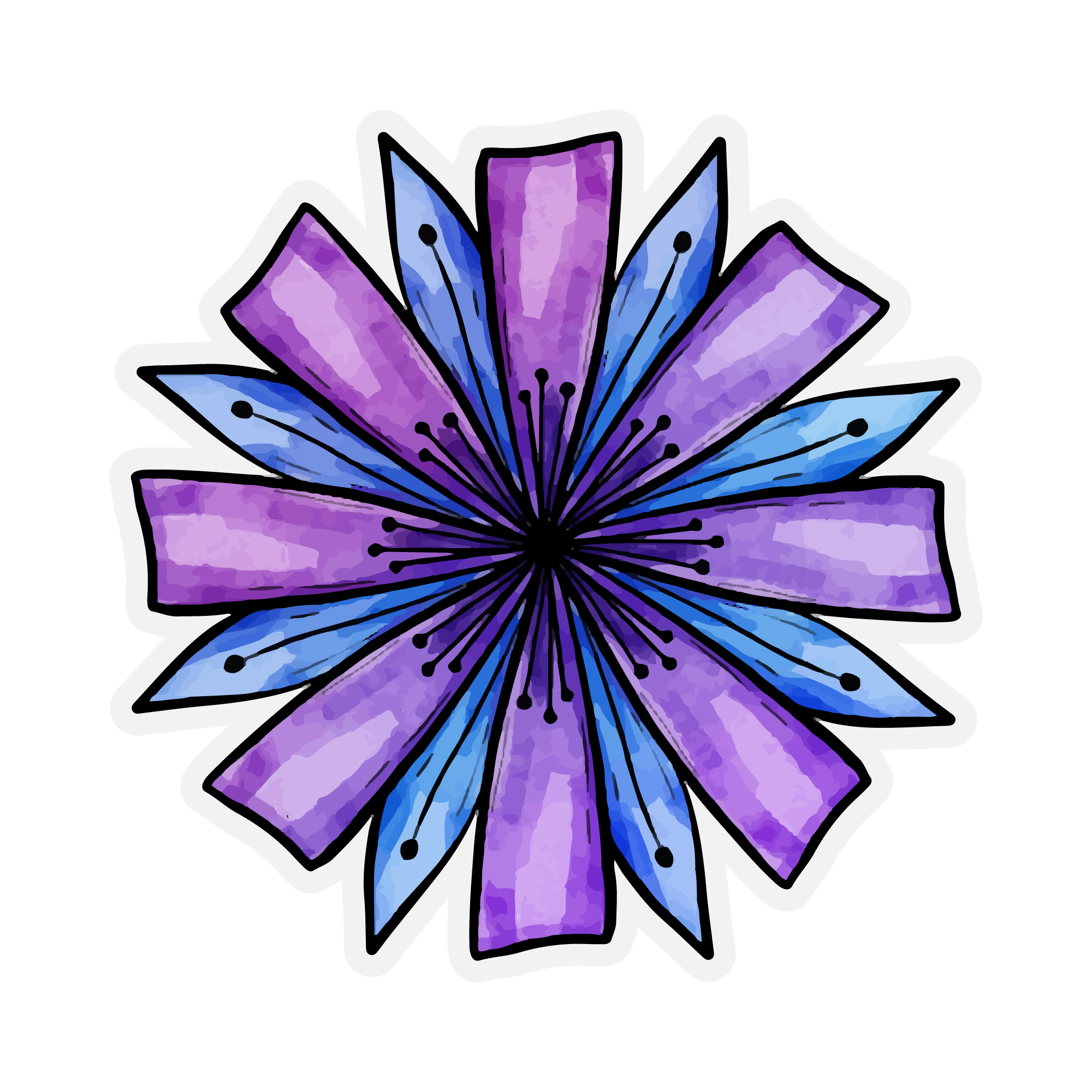 Sunflower 23 — Sunflower sticker SVG cut file