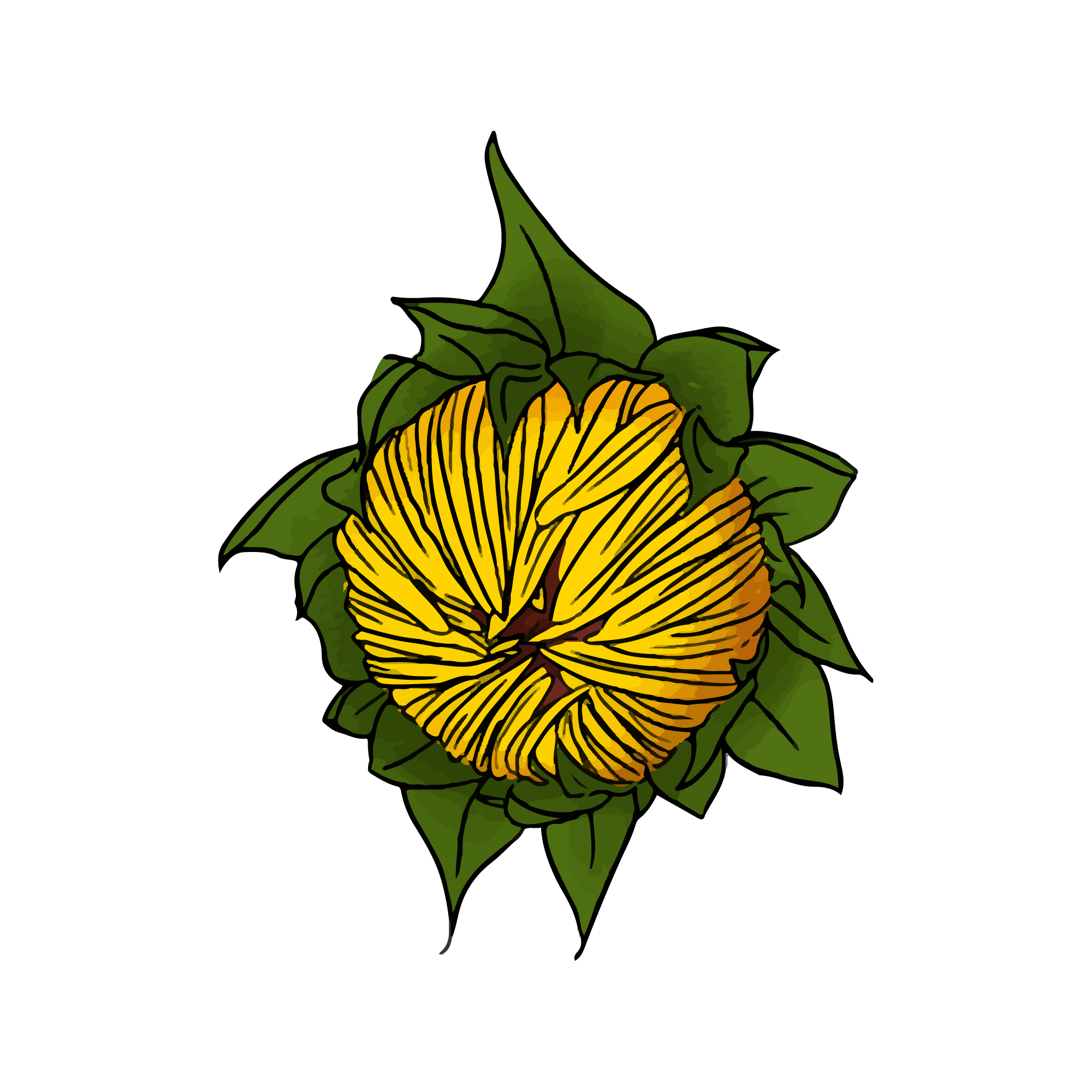 Sunflower 26 — Sunflower sticker SVG cut file