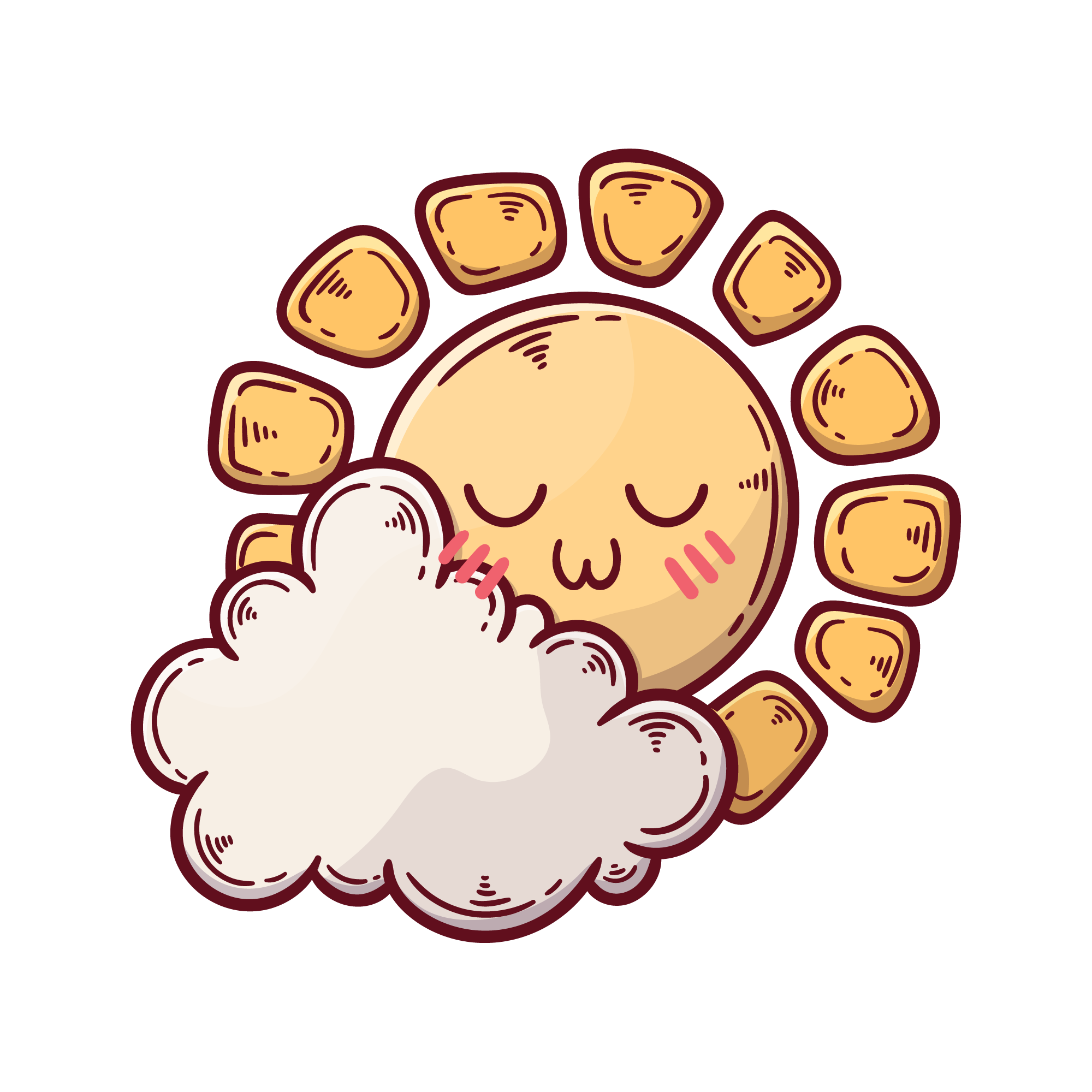 Sunflower 32 — Sunflower sticker SVG cut file