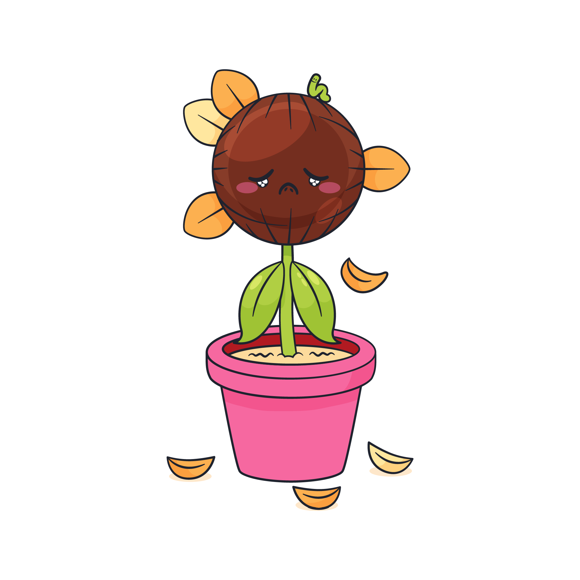 Sunflower 35 — Sunflower sticker SVG cut file