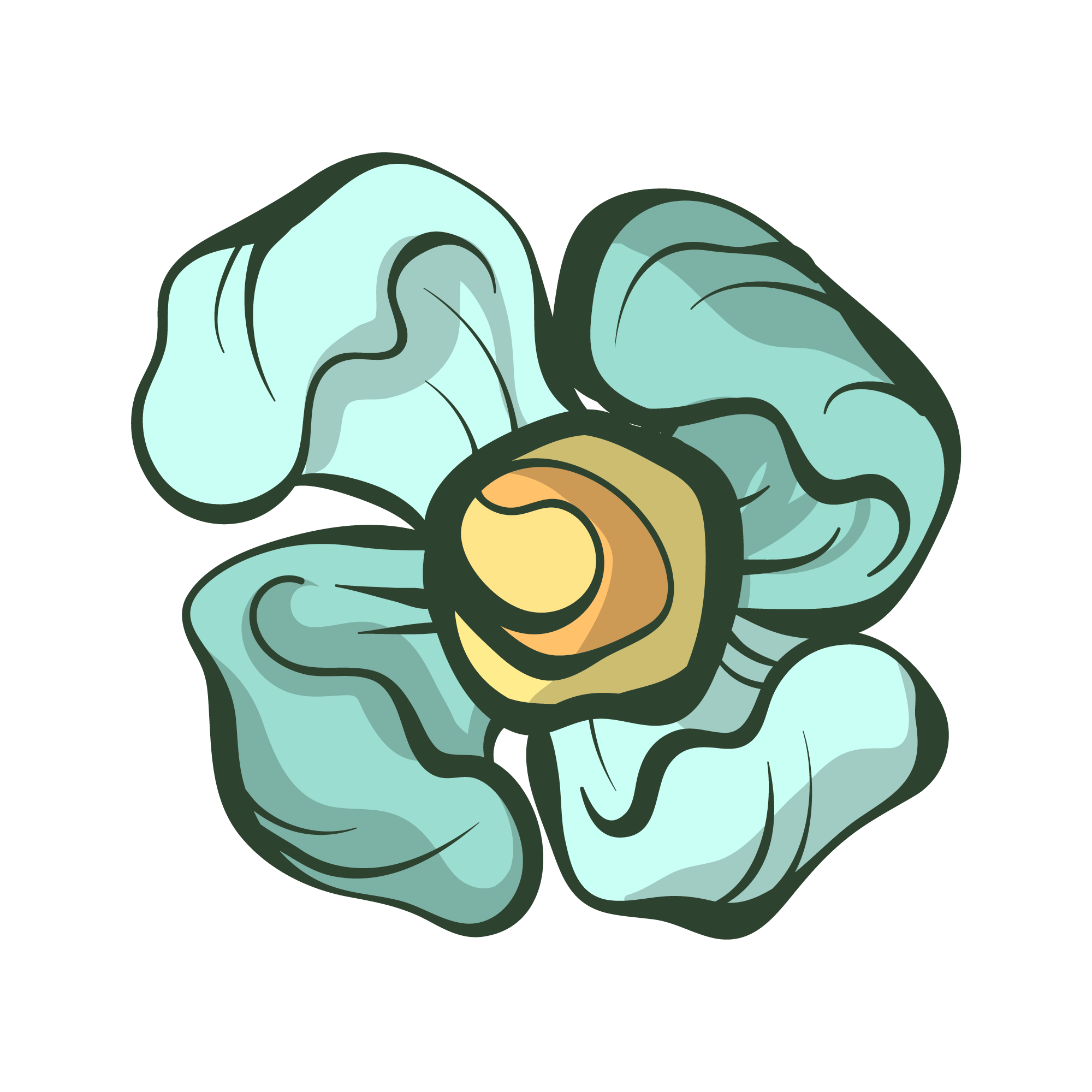 Sunflower 37 — Sunflower sticker SVG cut file