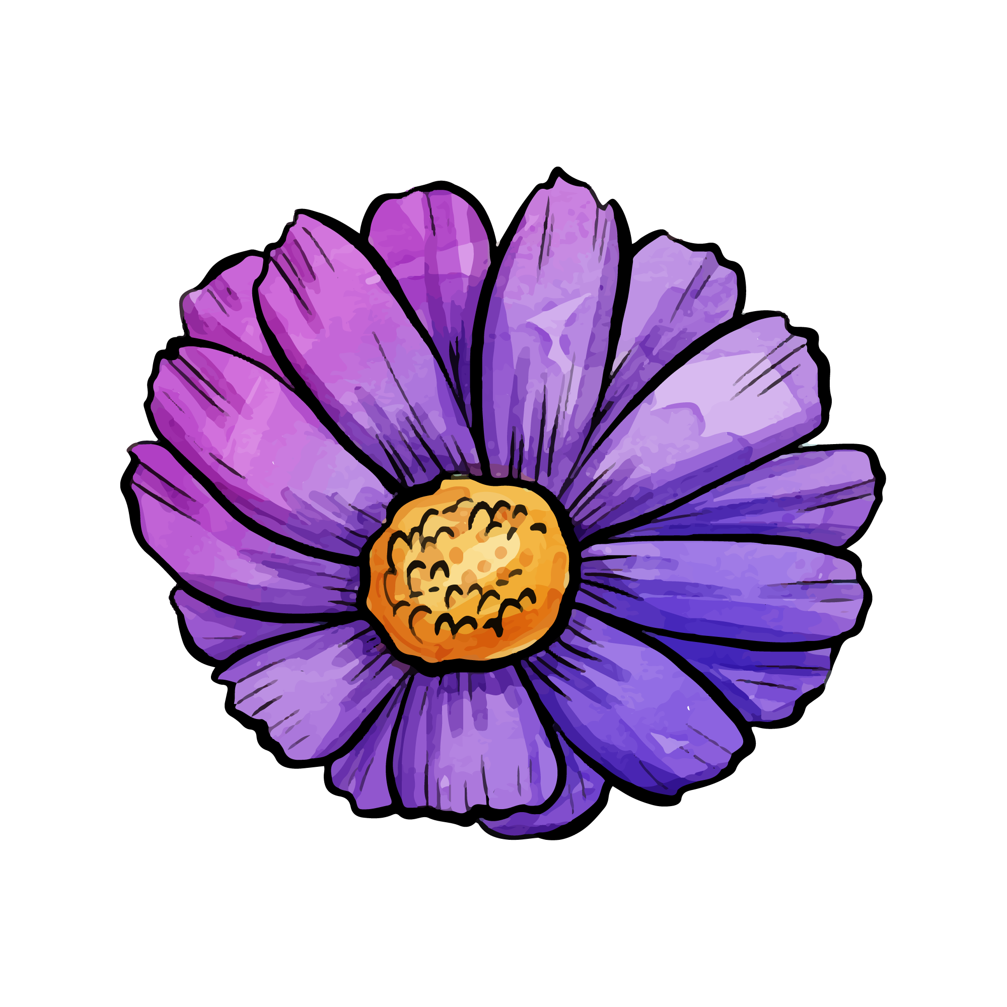 Sunflower 41 — Sunflower sticker SVG cut file