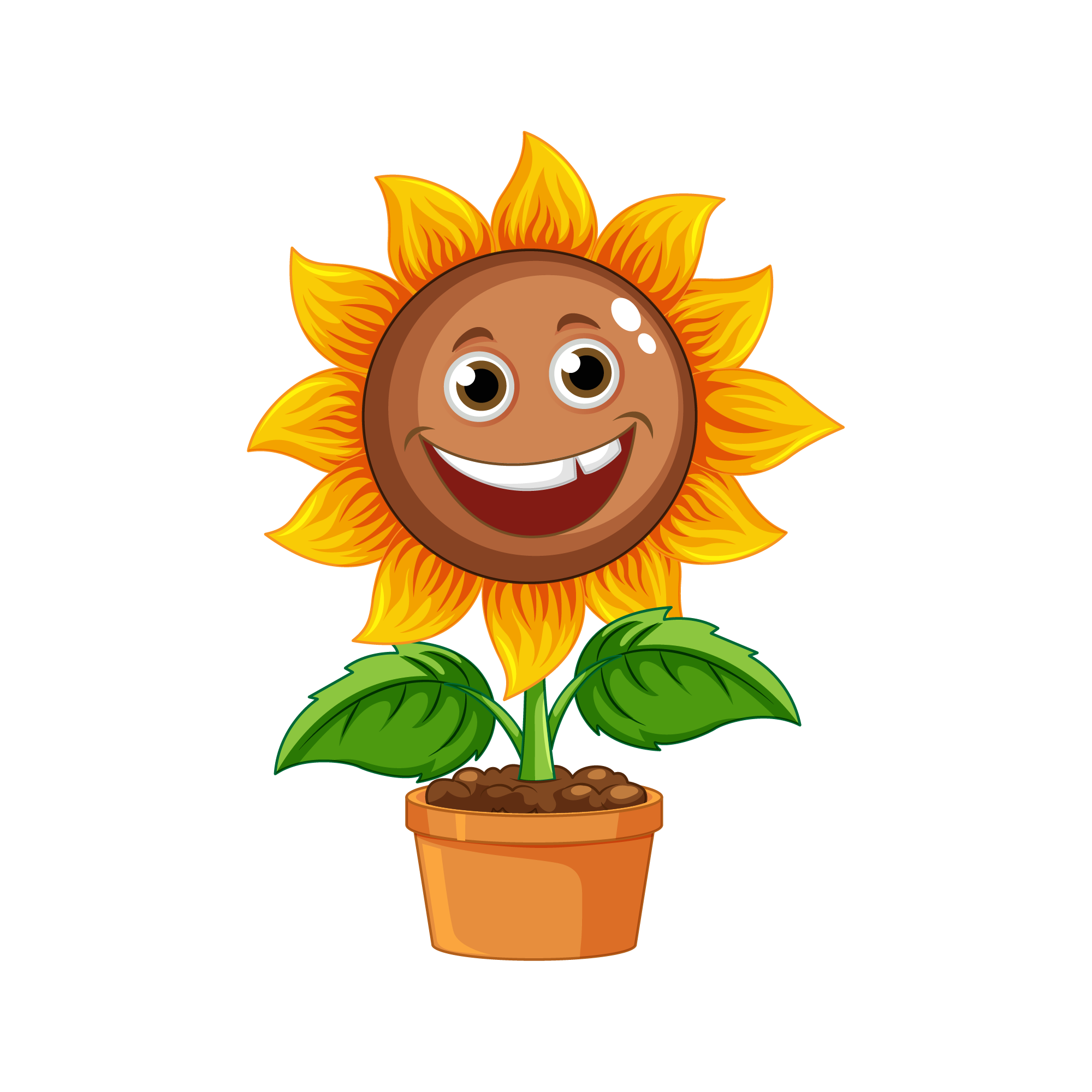 Sunflower 48 — Sunflower sticker SVG cut file