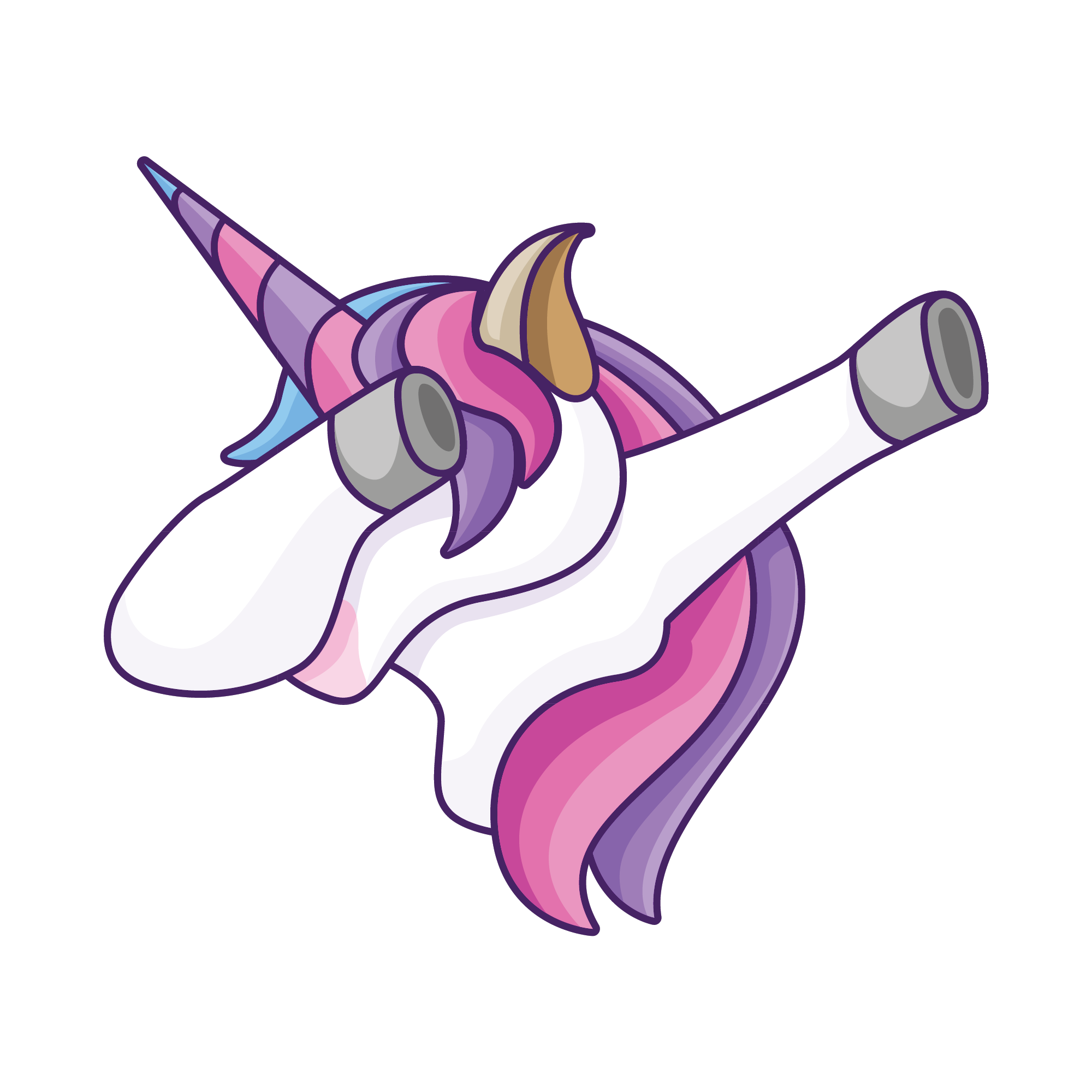 Unicorn 18 — Unicorn sticker SVG cut file