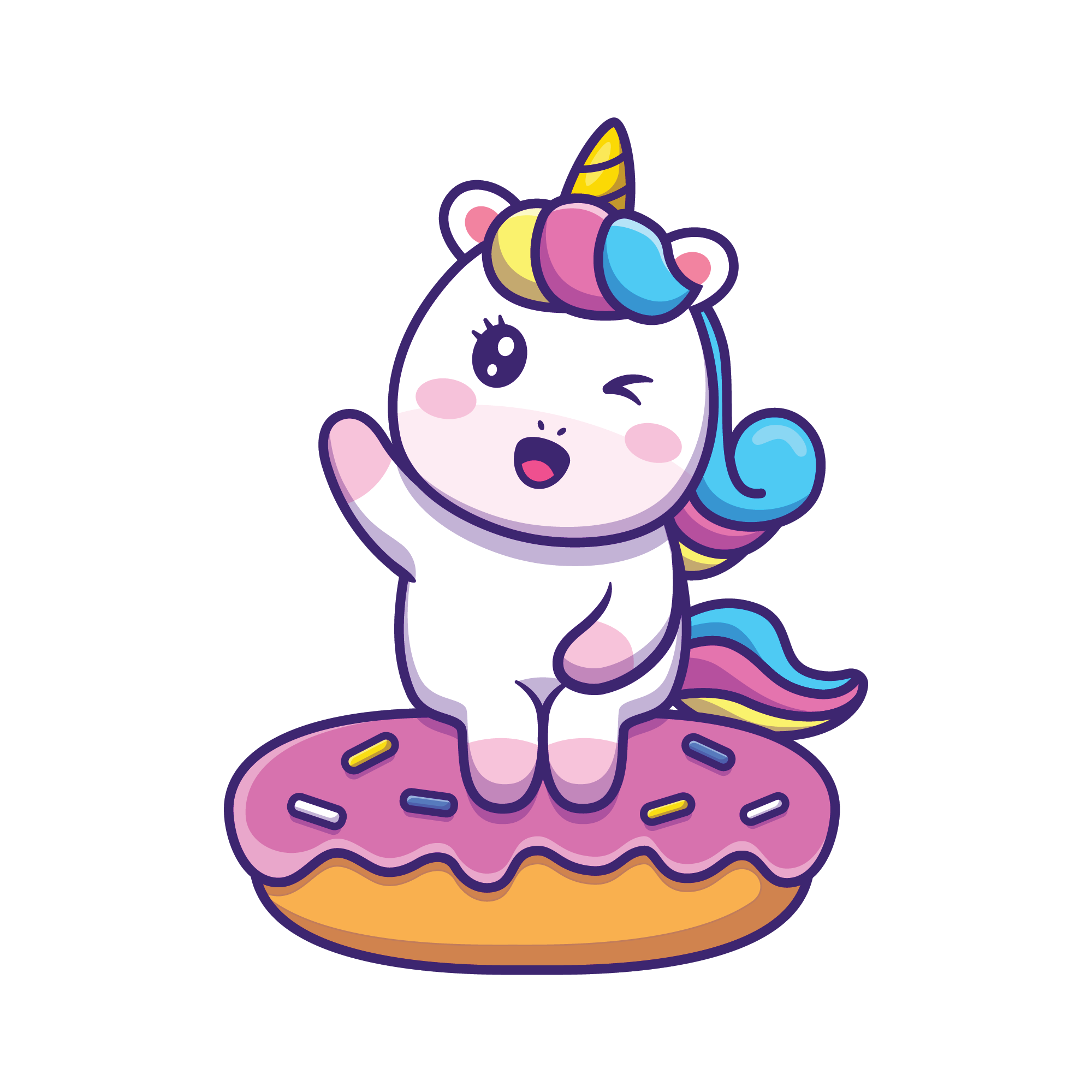 Unicorn 20 — Unicorn sticker SVG cut file