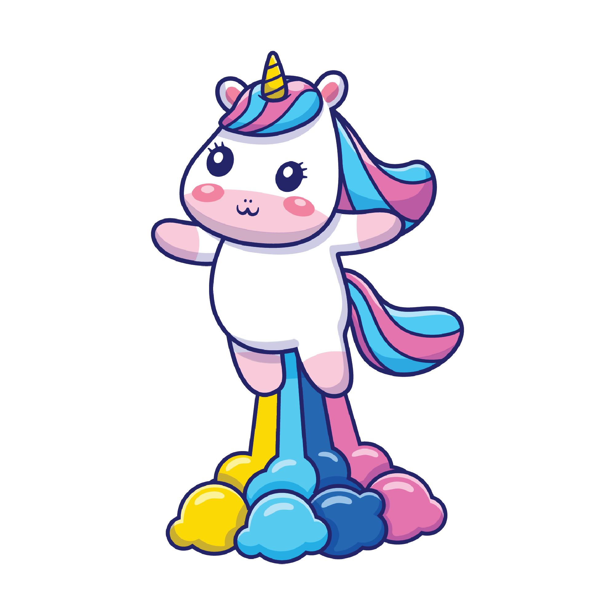 Unicorn 21 — Unicorn sticker SVG cut file