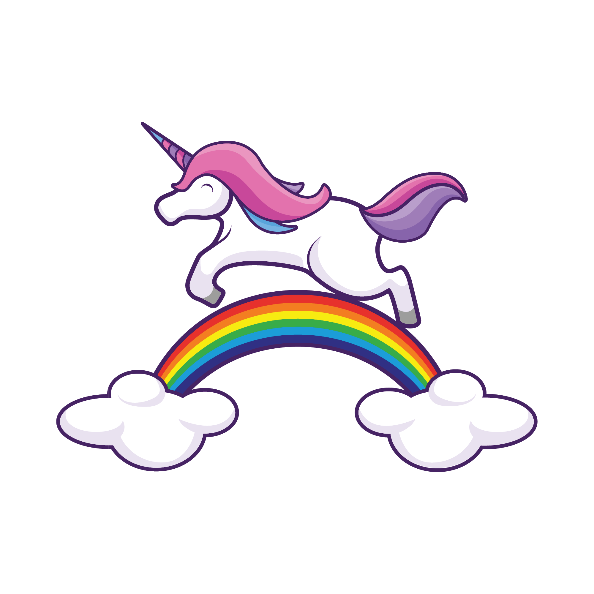 Unicorn 22 — Unicorn sticker SVG cut file