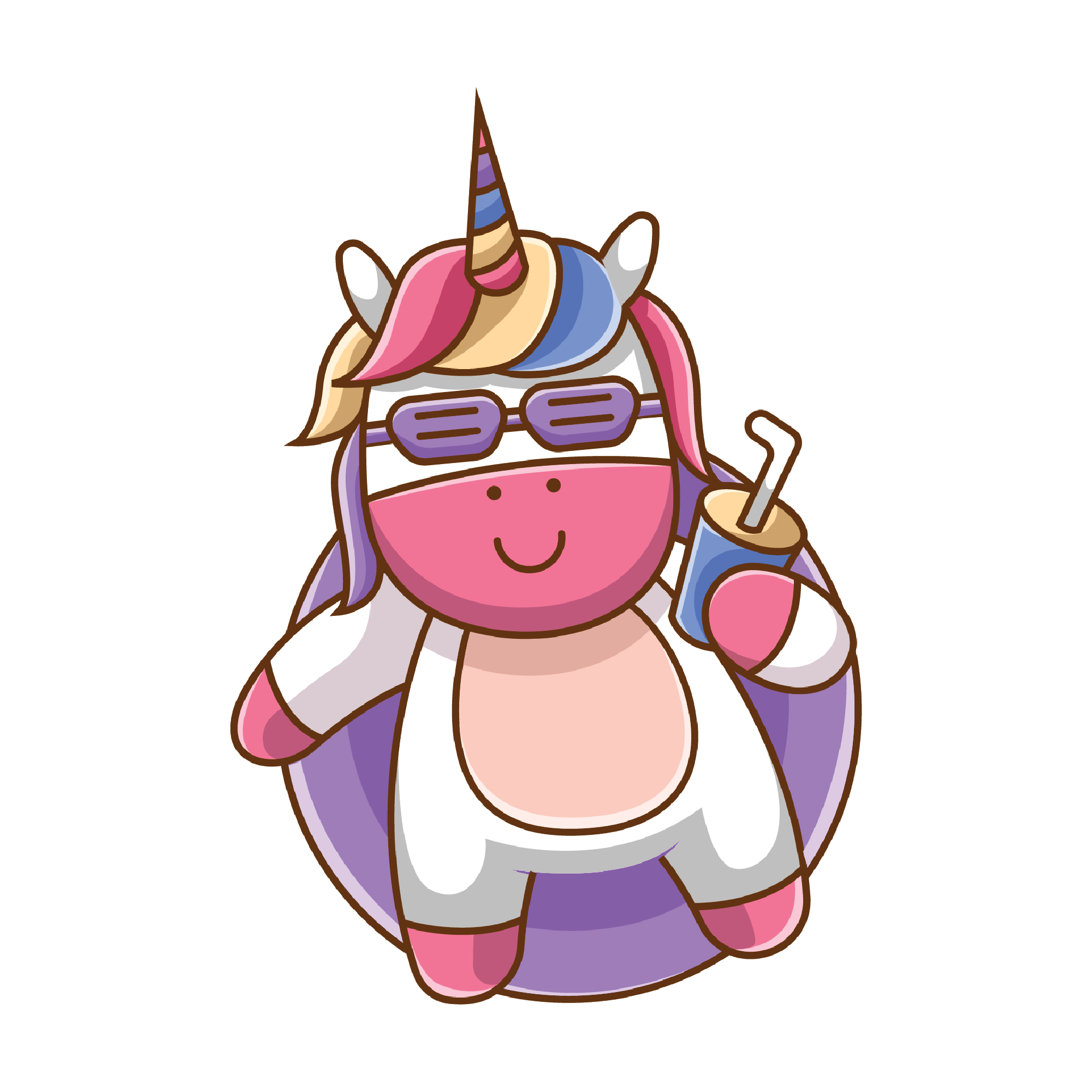 Unicorn 23 — Unicorn sticker SVG cut file