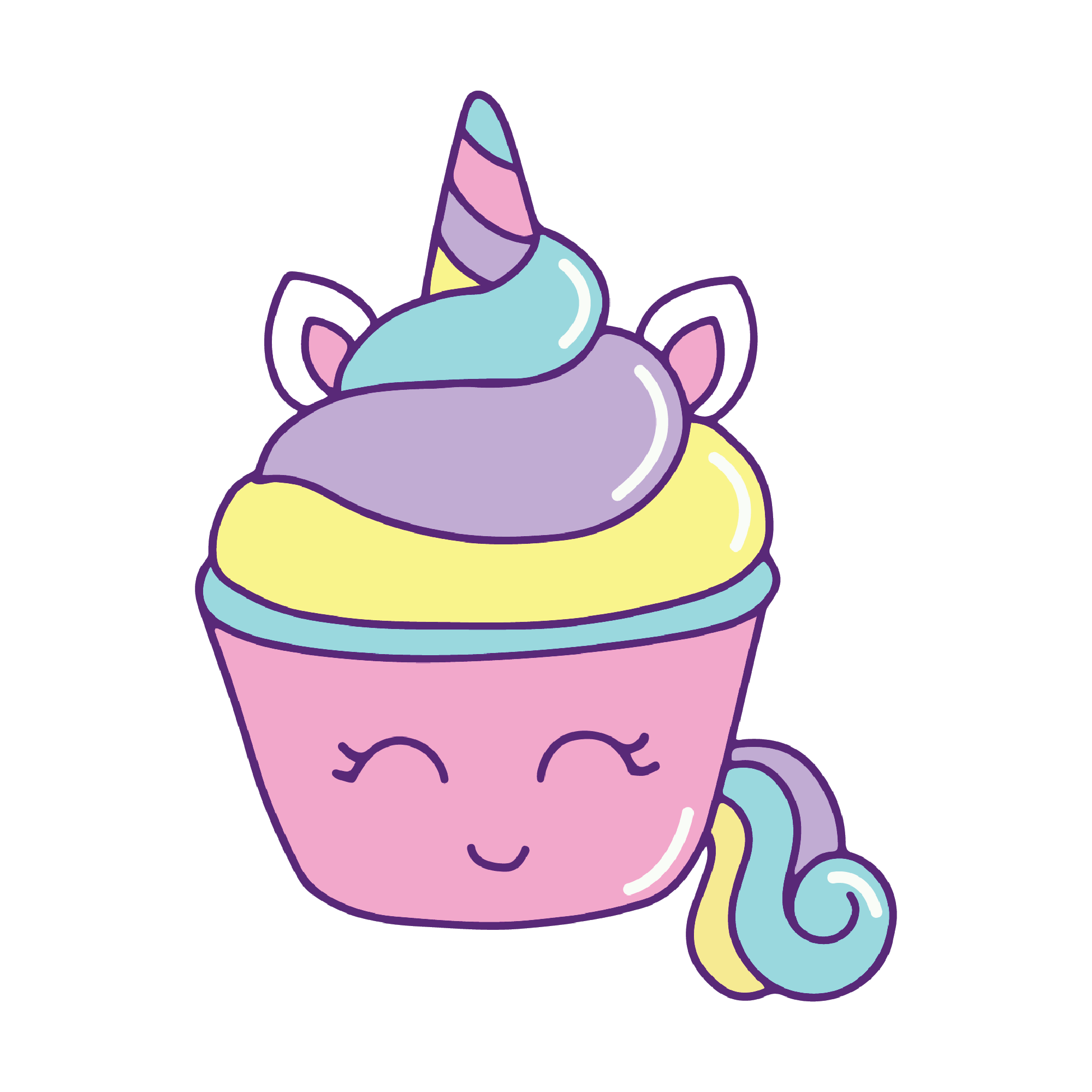 Unicorn 24 — Unicorn sticker SVG cut file