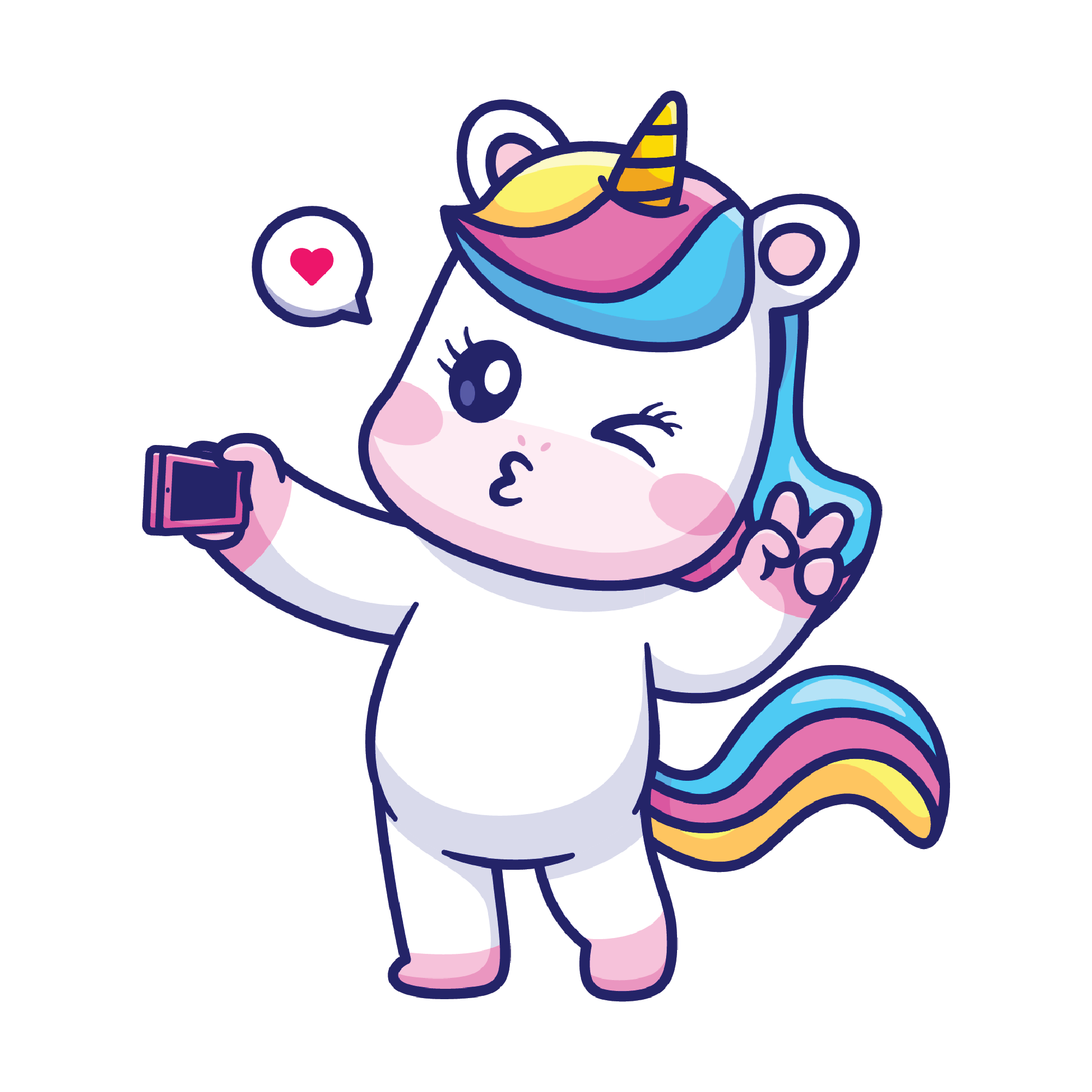 Unicorn 25 — Unicorn sticker SVG cut file