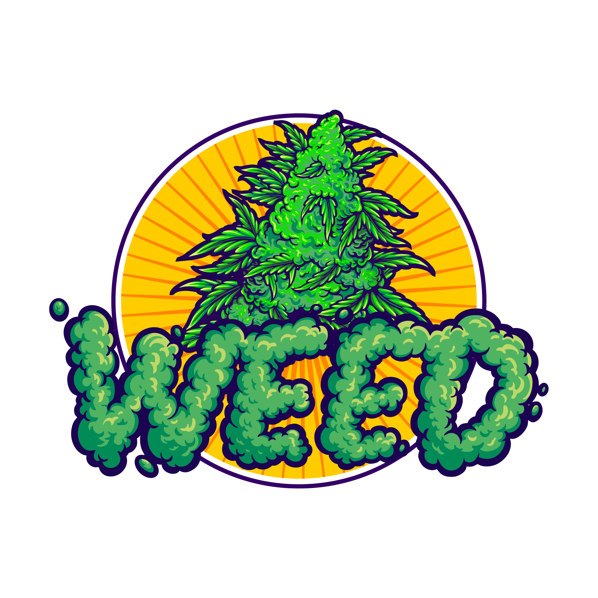 Weed 02 — Weed sticker SVG cut file