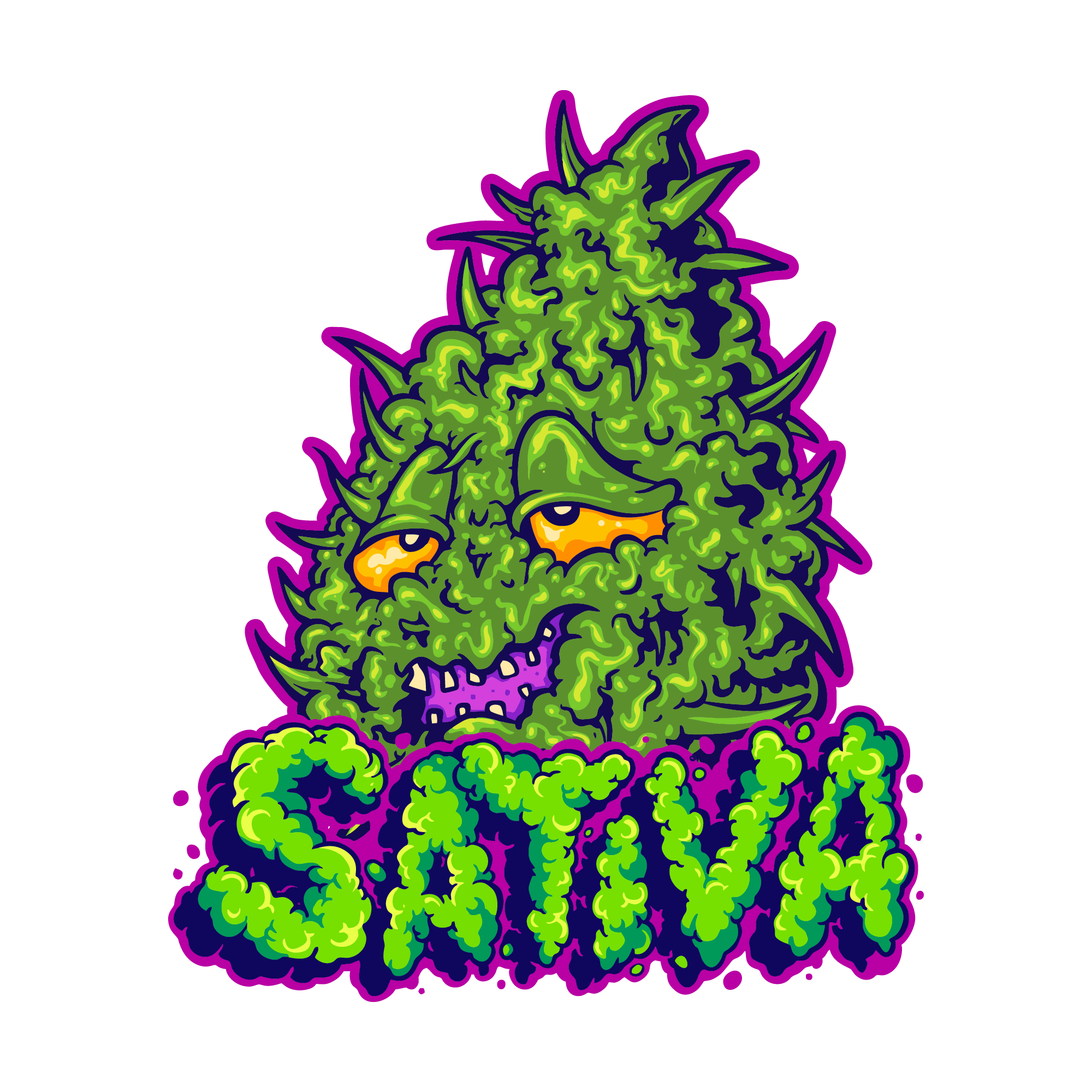 Weed 17 — Weed sticker SVG cut file