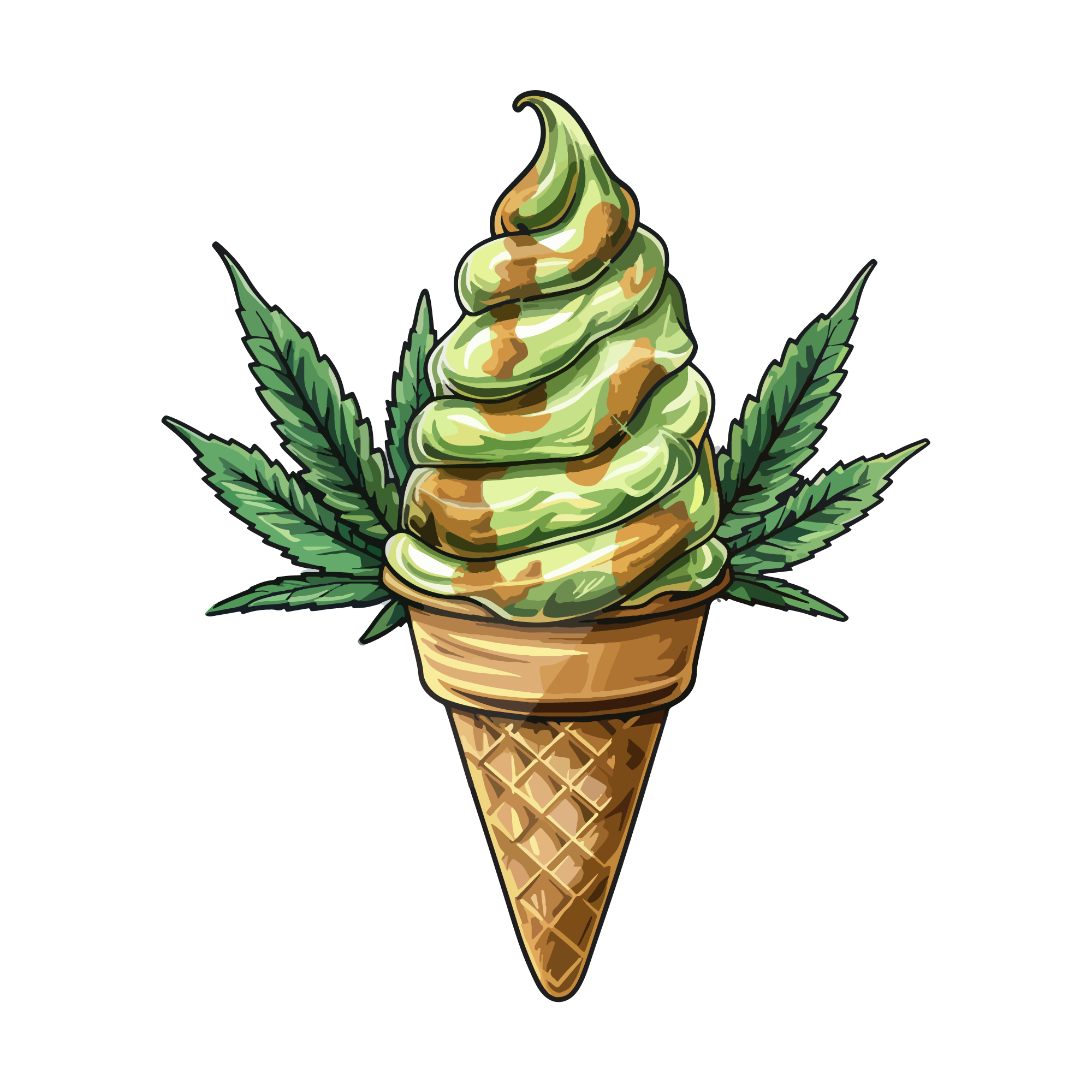 Weed 03 — Weed sticker SVG cut file