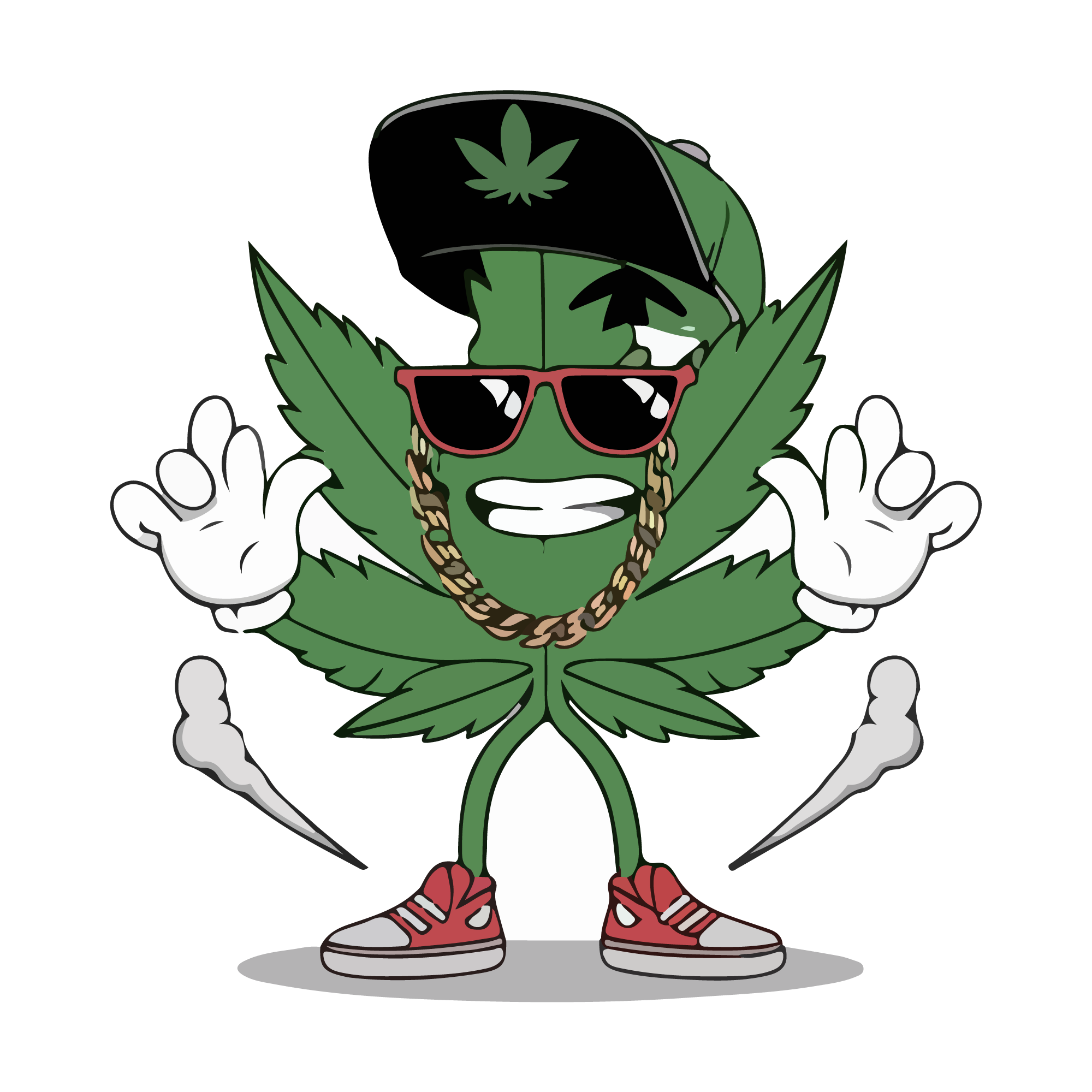 Weed 21 — Weed sticker SVG cut file